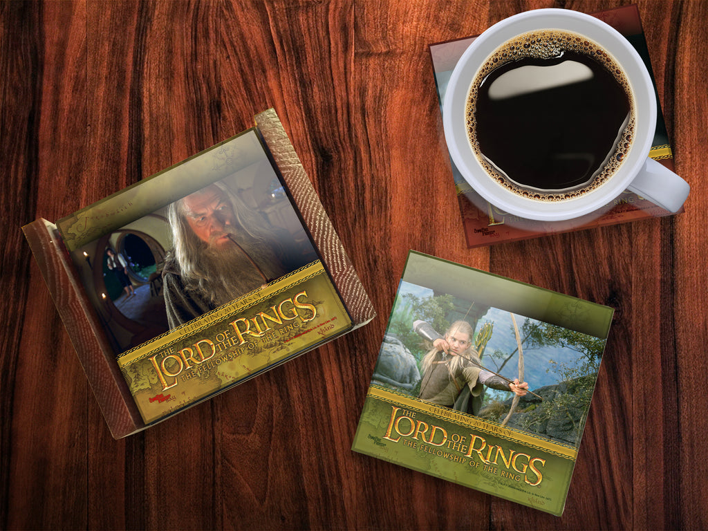 Lord of the Rings: The Fellowship of the Ring  (20th Anniversary) StarFire Prints™ Glass Coaster Set of Four SPCSTR1195