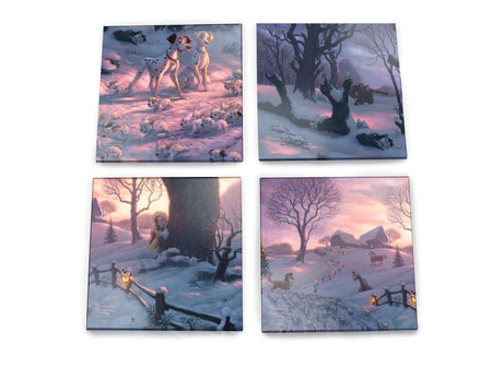 Disney (101 Dalmatians on the Run) StarFire Prints™ Glass Coaster Set of Four SPCSTR1222