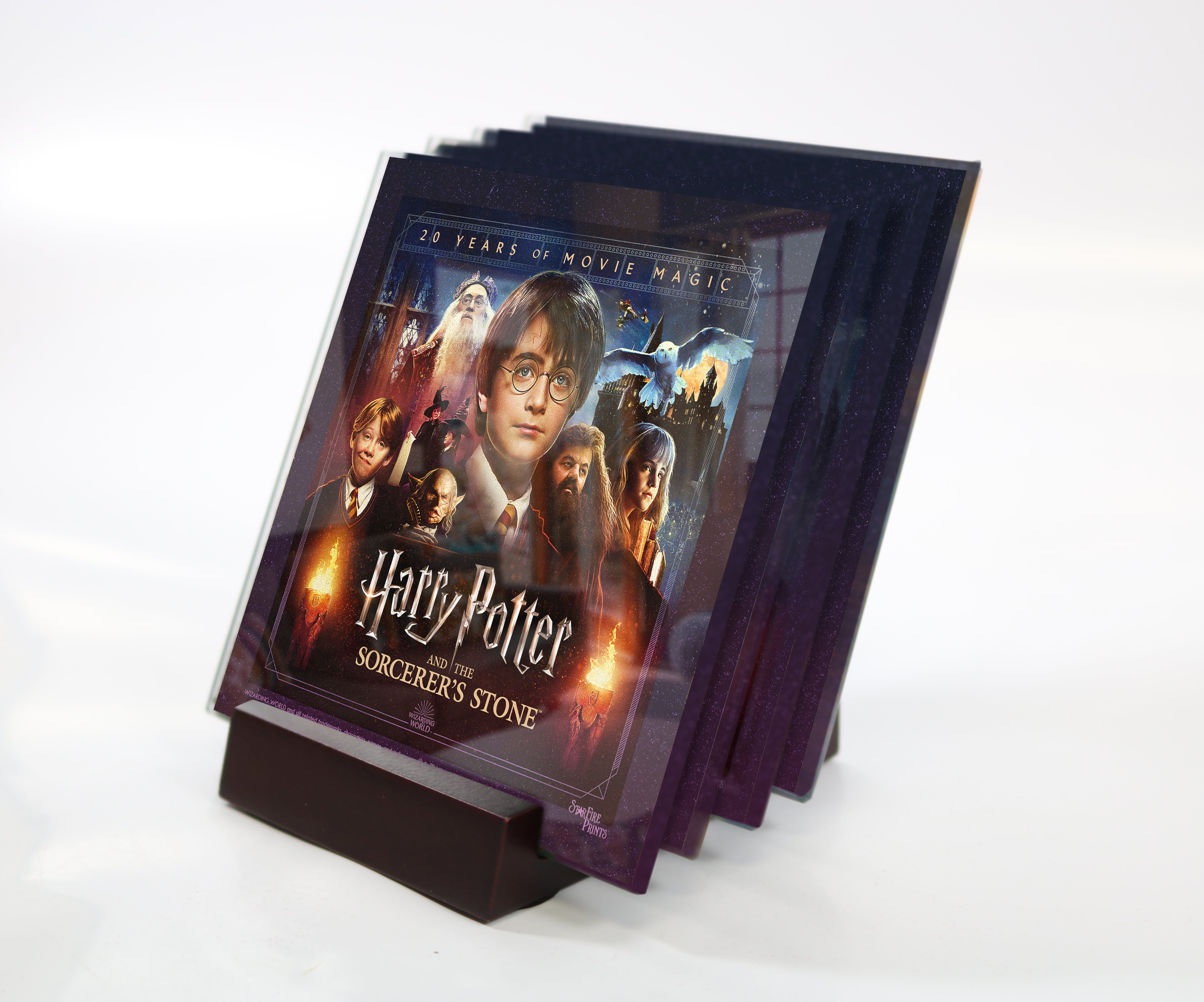 Harry Potter (The Sorcerers Stone - 20th Anniversary) StarFire Prints™ Glass Coaster Set of Four SPCSTR1226