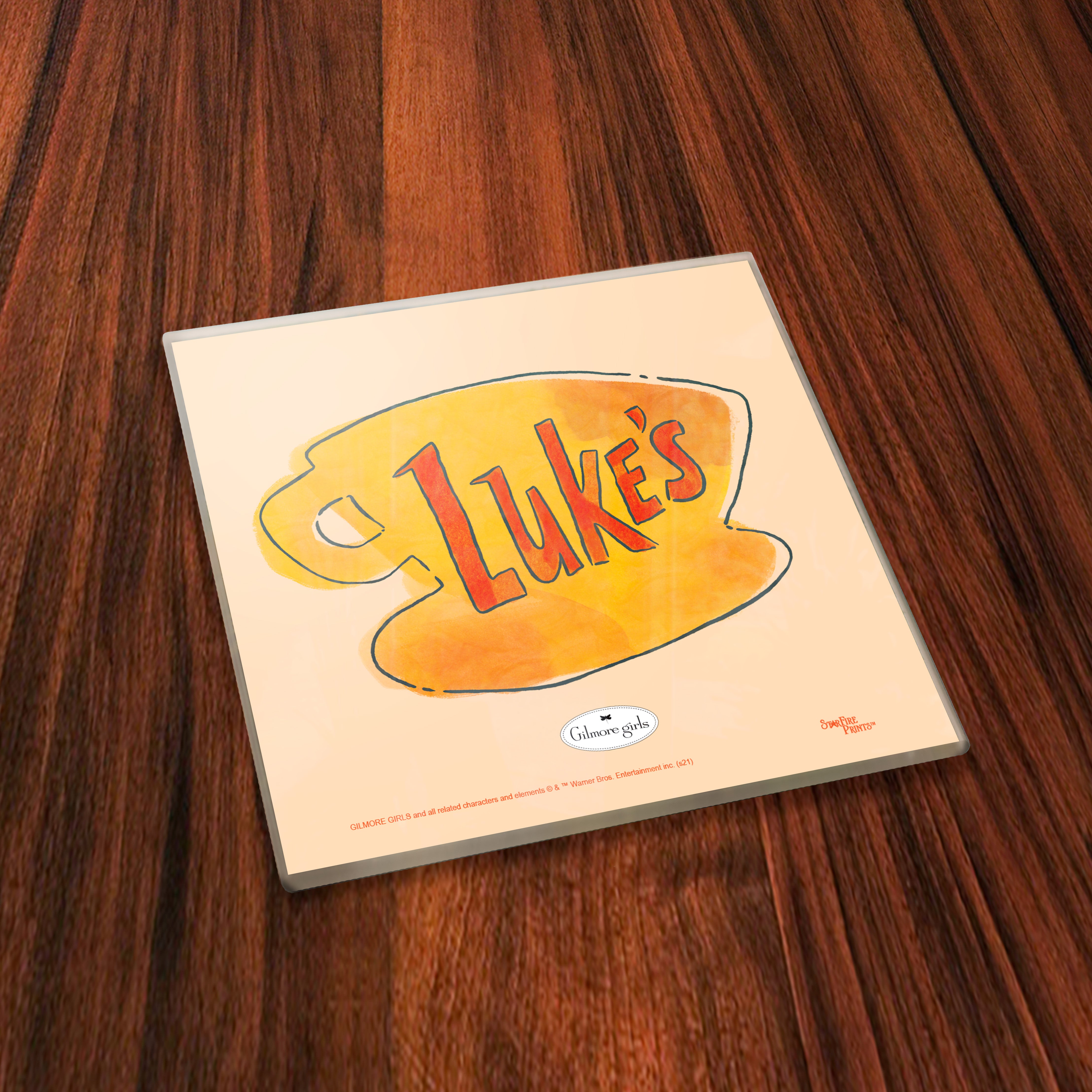 Gilmore Girls (Watercolor Icons) StarFire Prints™ Glass Coaster Set of Four SPCSTR1235