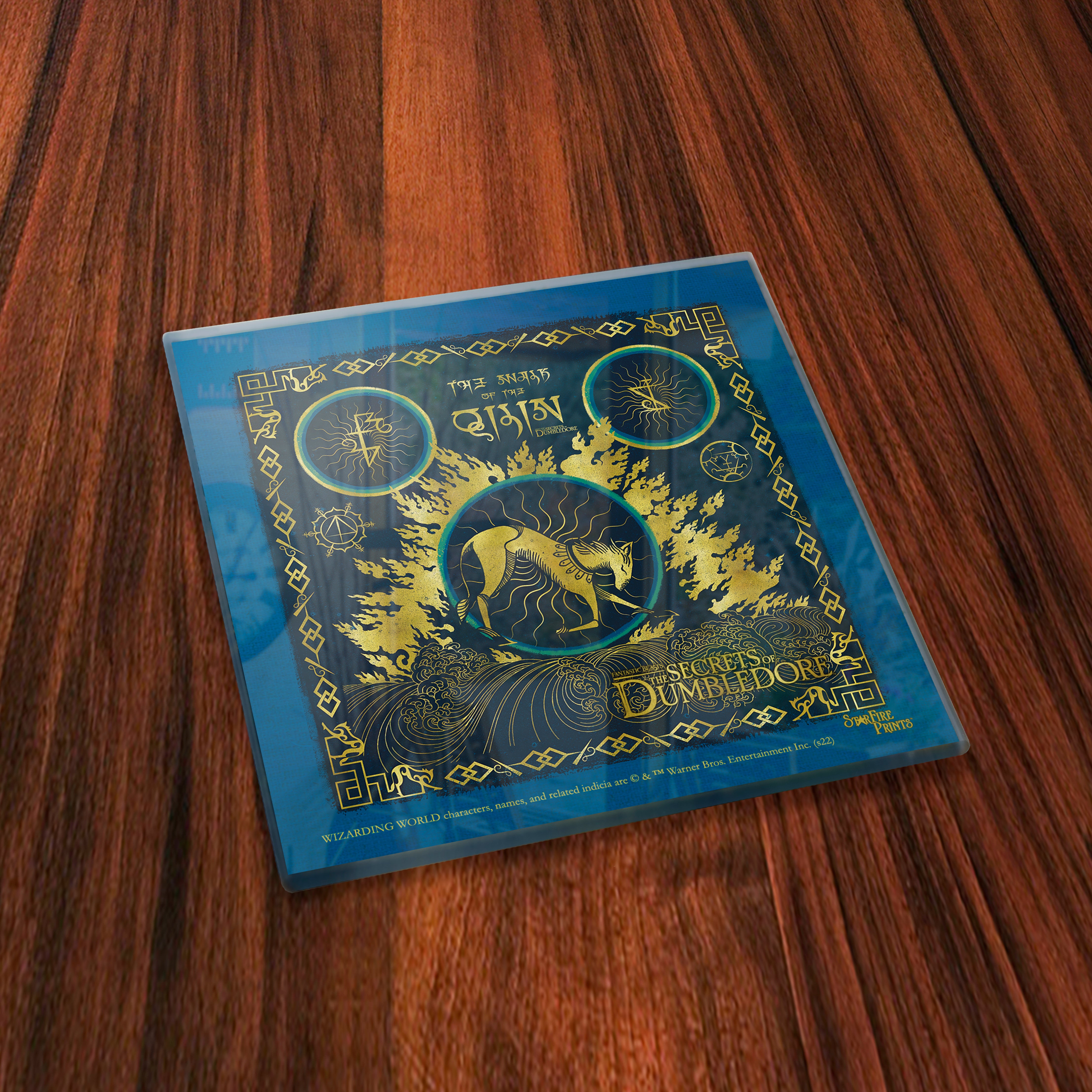 Fantastic Beast: The Secrets of Dumbledore (Walk of the Qilin) StarFire Prints™ Glass Coaster Set of Four SPCSTR1254
