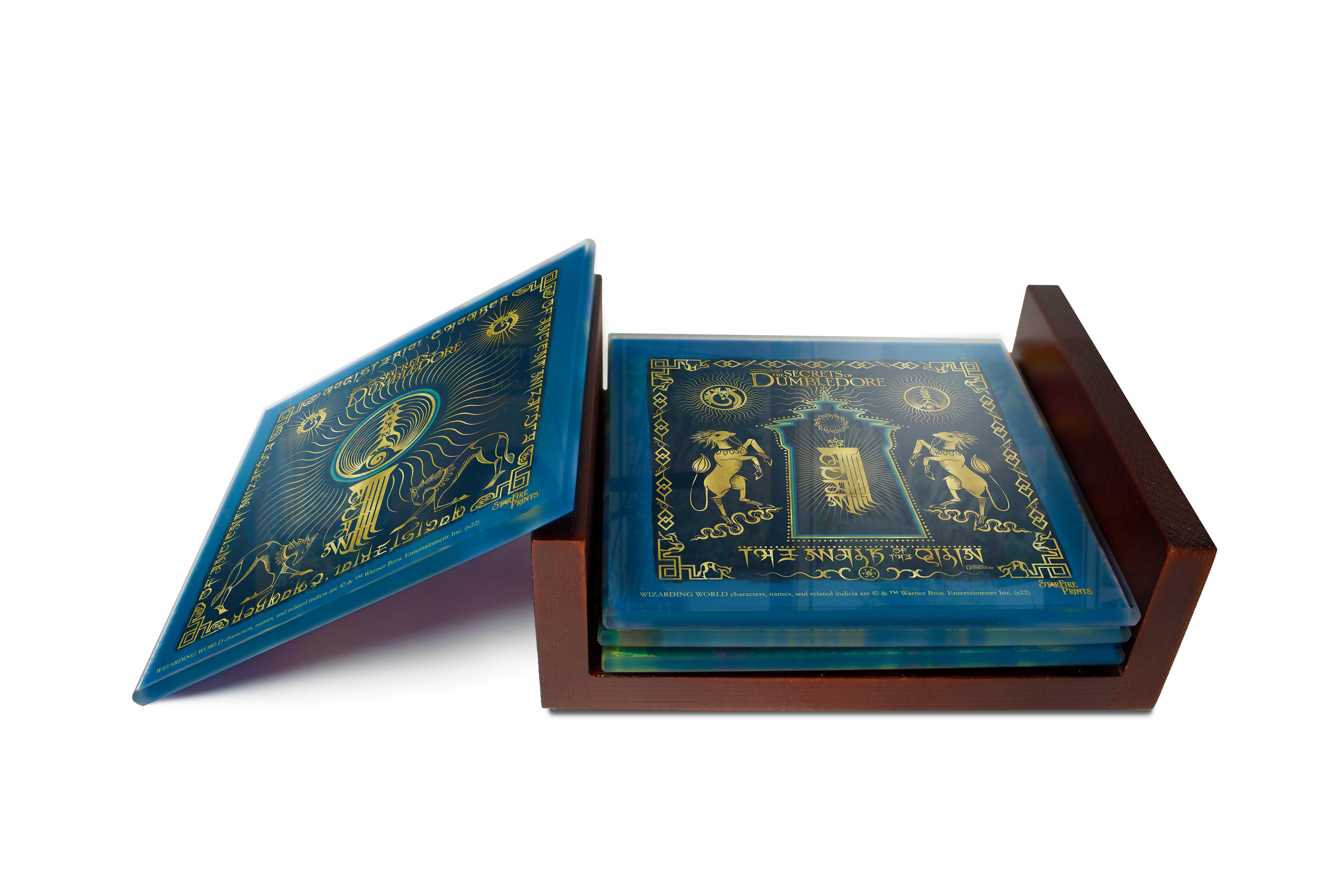 Fantastic Beast: The Secrets of Dumbledore (Walk of the Qilin) StarFire Prints™ Glass Coaster Set of Four SPCSTR1254