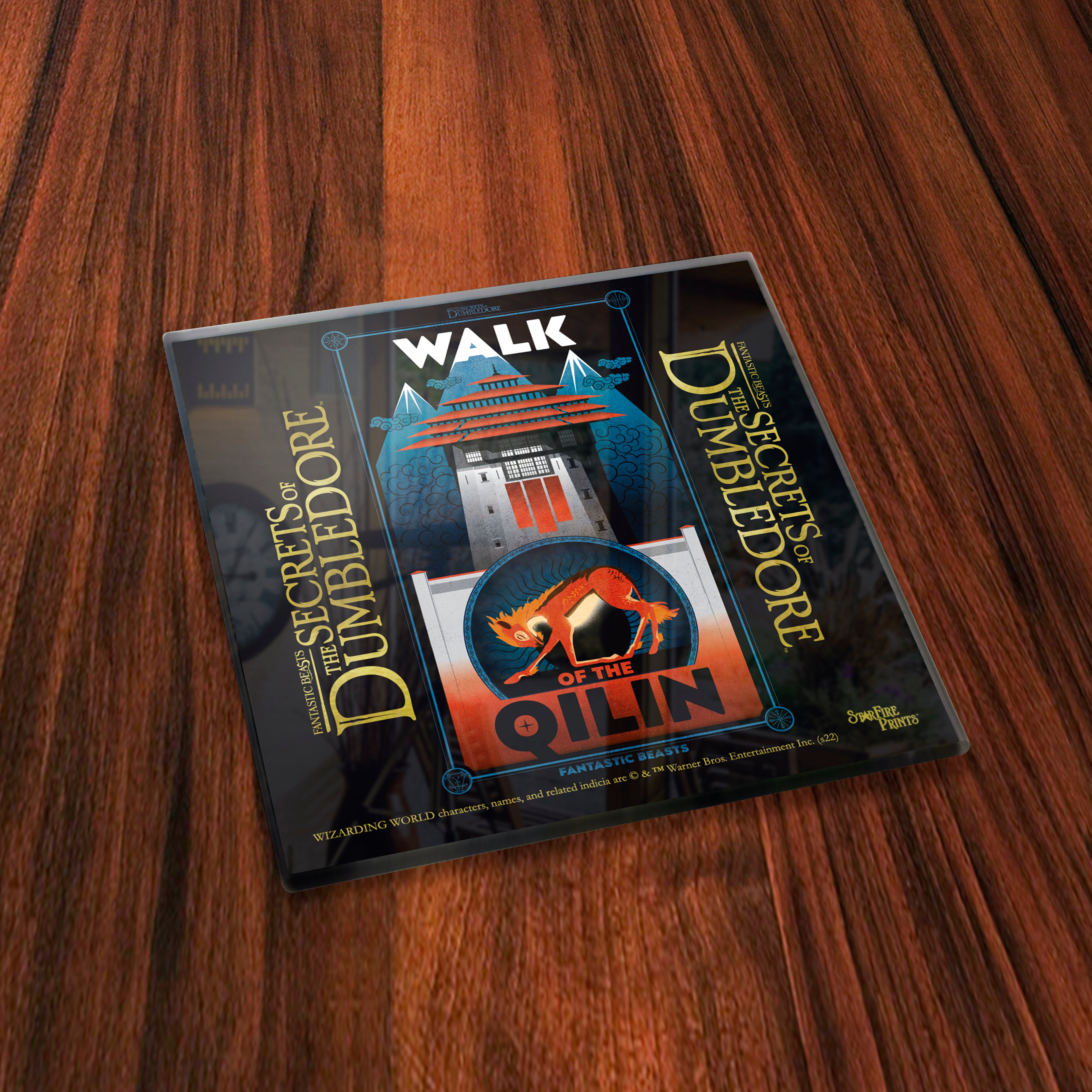 Fantastic Beasts: The Secrets of Dumbledore (The Secrets of Dumbledore) StarFire Prints™ Glass Coaster Set of Four SPCSTR1255