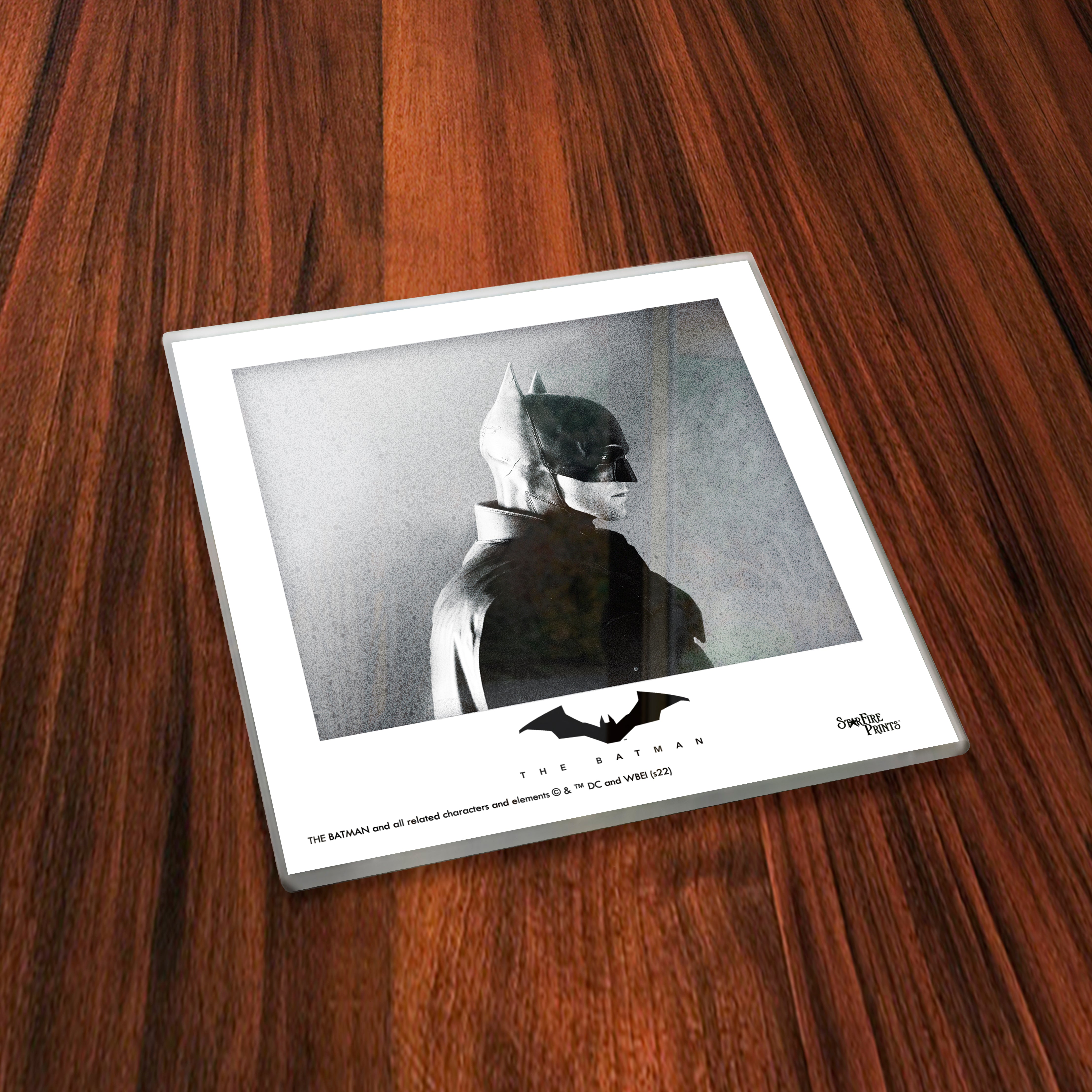 The Batman (Red Minimalistic) StarFire Prints™ Glass Coaster Print Set SPCSTR1256