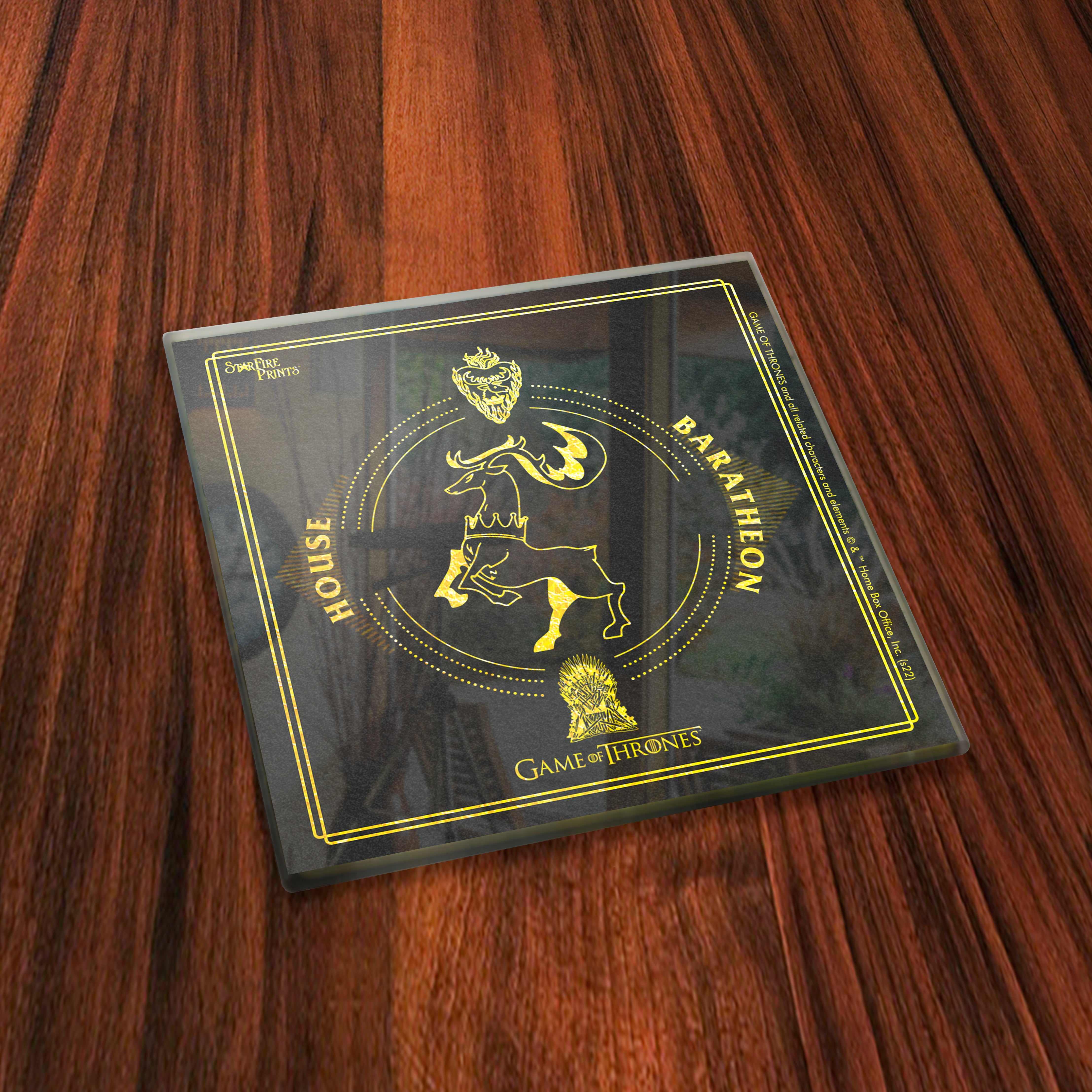 Game of Thrones (Gold Houses) StarFire Prints™ Glass Coaster Set of Four SPCSTR1260