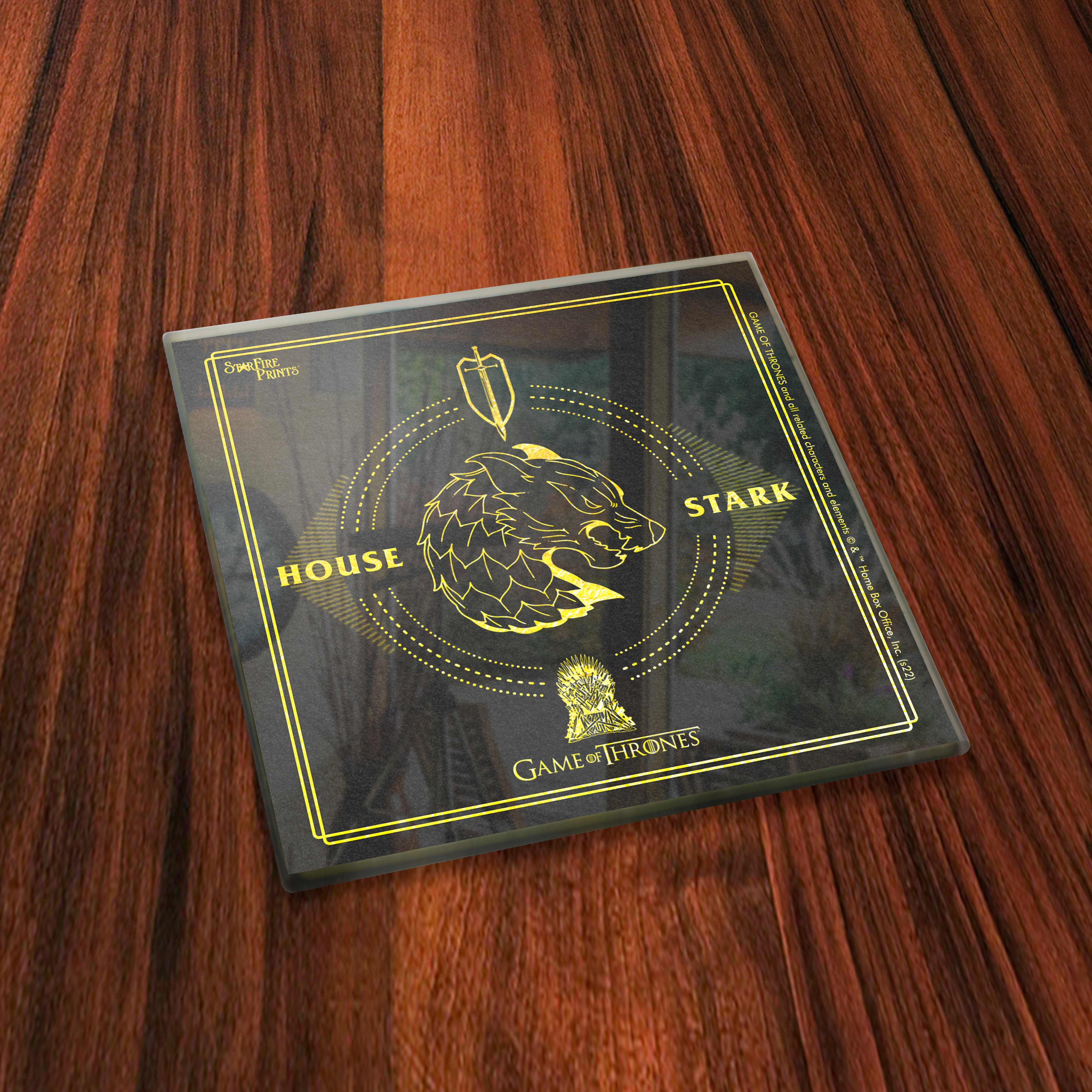 Game of Thrones (Gold Houses) StarFire Prints™ Glass Coaster Set of Four SPCSTR1260