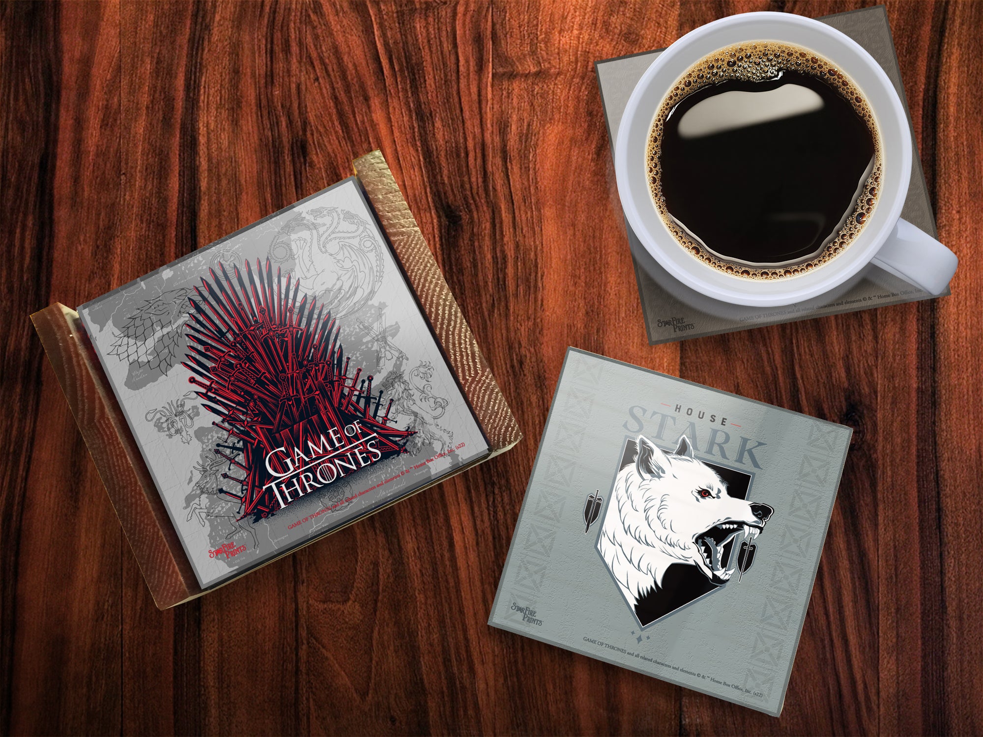 Game of Thrones (Houses for the Throne) StarFire Prints™ Glass Coaster Set of Four SPCSTR1261