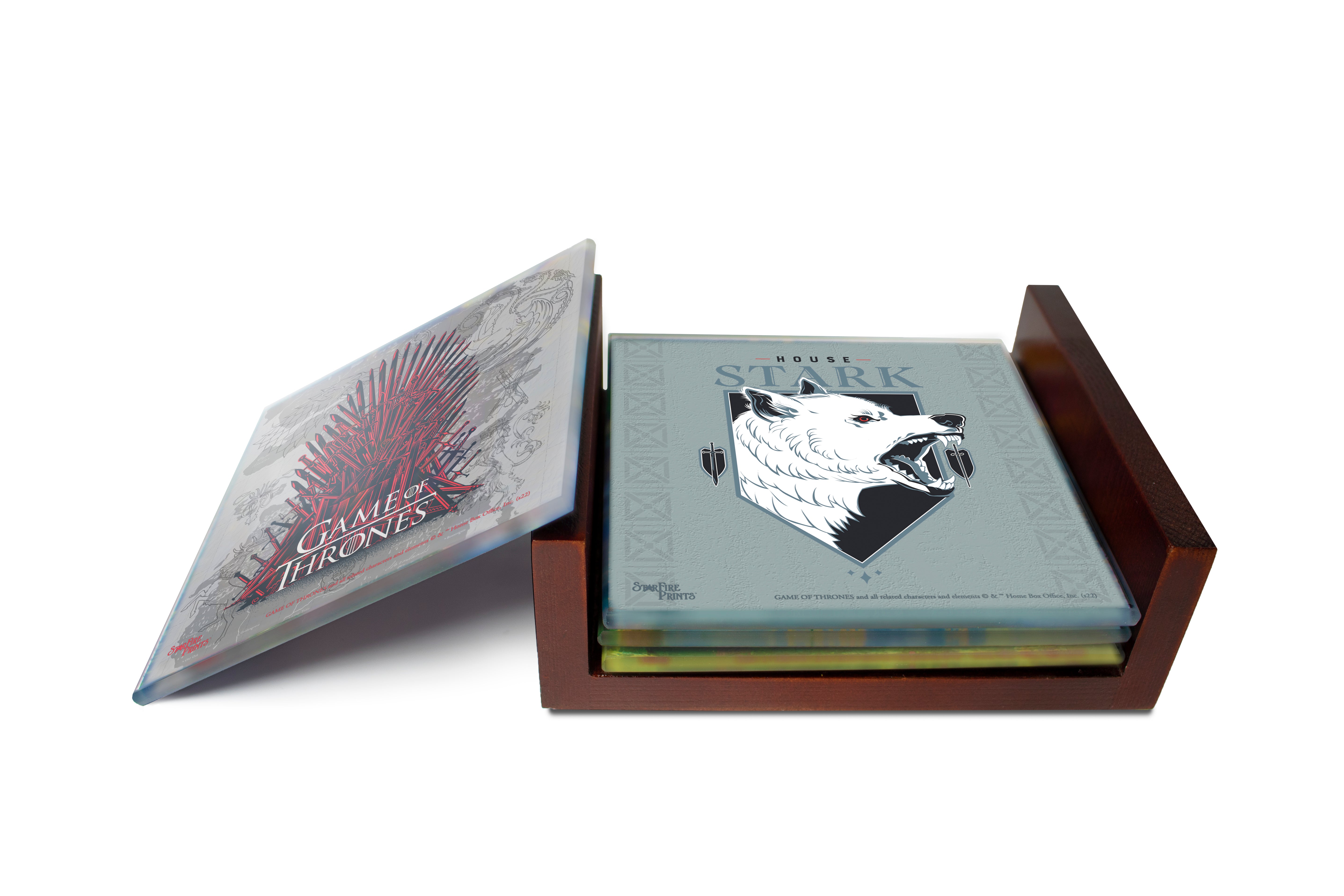 Game of Thrones (Houses for the Throne) StarFire Prints™ Glass Coaster Set of Four SPCSTR1261