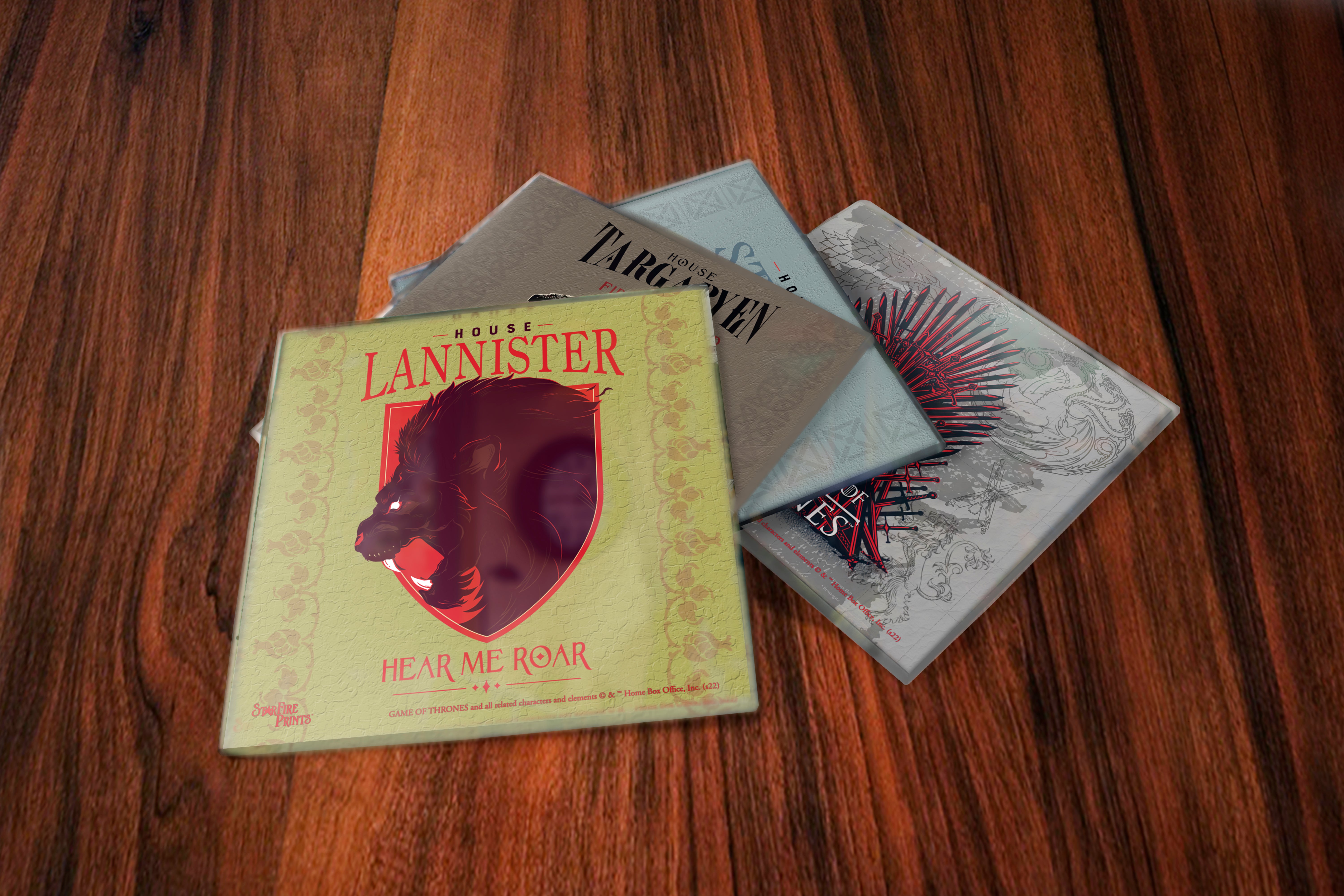 Game of Thrones (Houses for the Throne) StarFire Prints™ Glass Coaster Set of Four SPCSTR1261