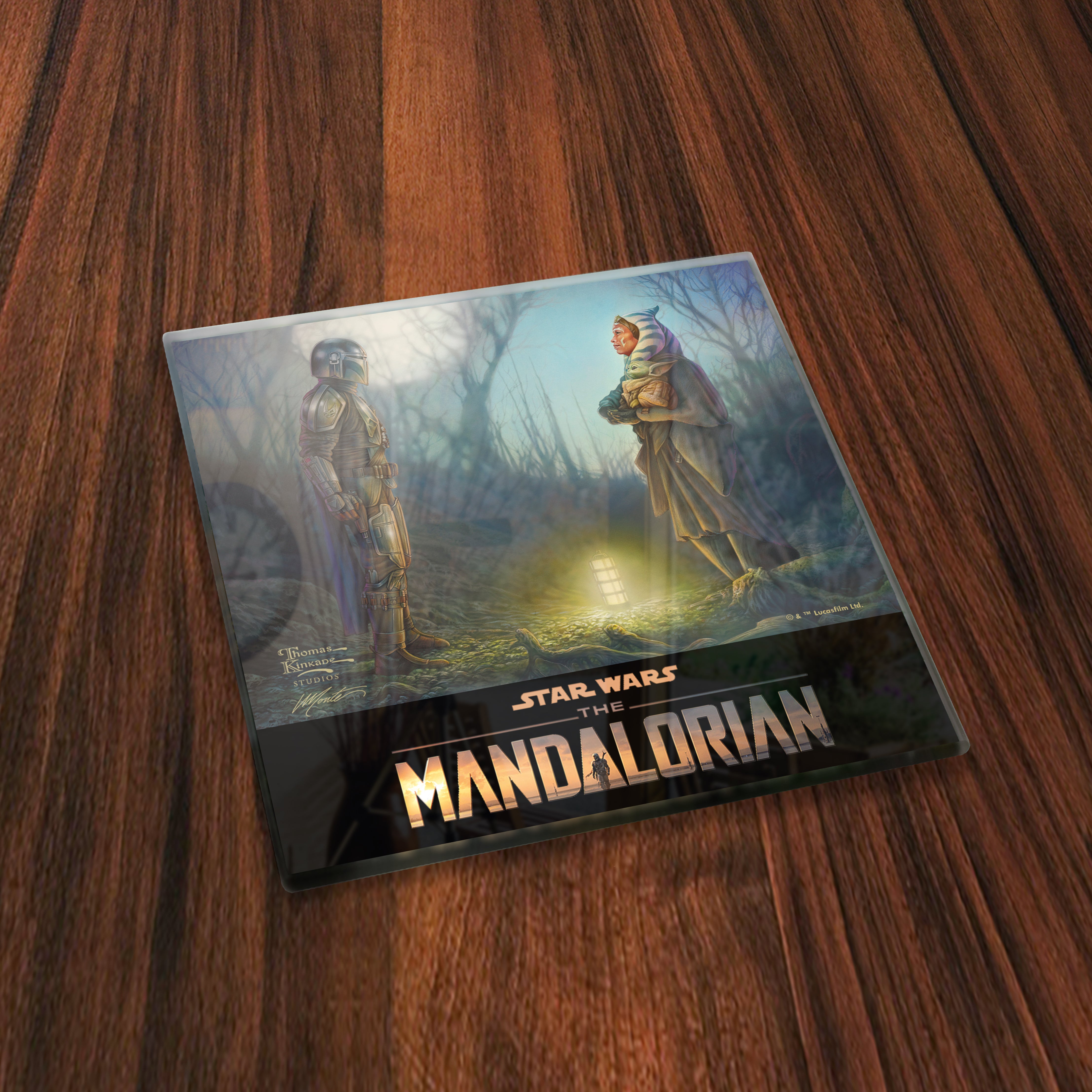 Star Wars (The Mandalorian - Collection 3) StarFire Prints™ Glass Coaster Set of Four SPCSTR1267