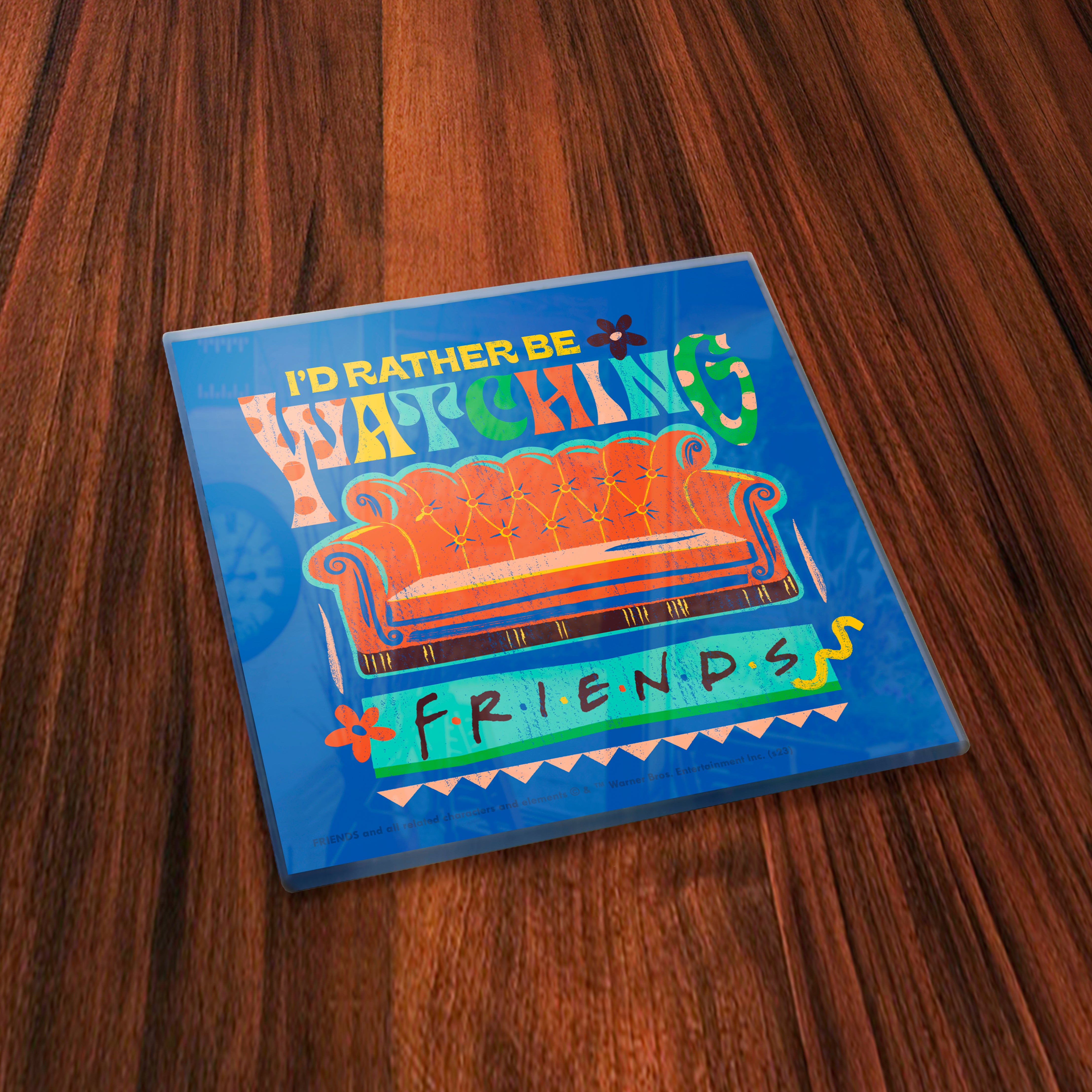 Friends: The Television Show (Vibrant Friendship) Starfire Prints™ Glass Coaster Set SPCSTR1305