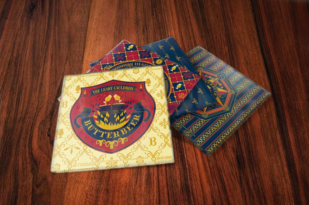 Harry Potter (Butterbeer Season) StarFire Prints™ Glass Coaster Set SPCSTR1312