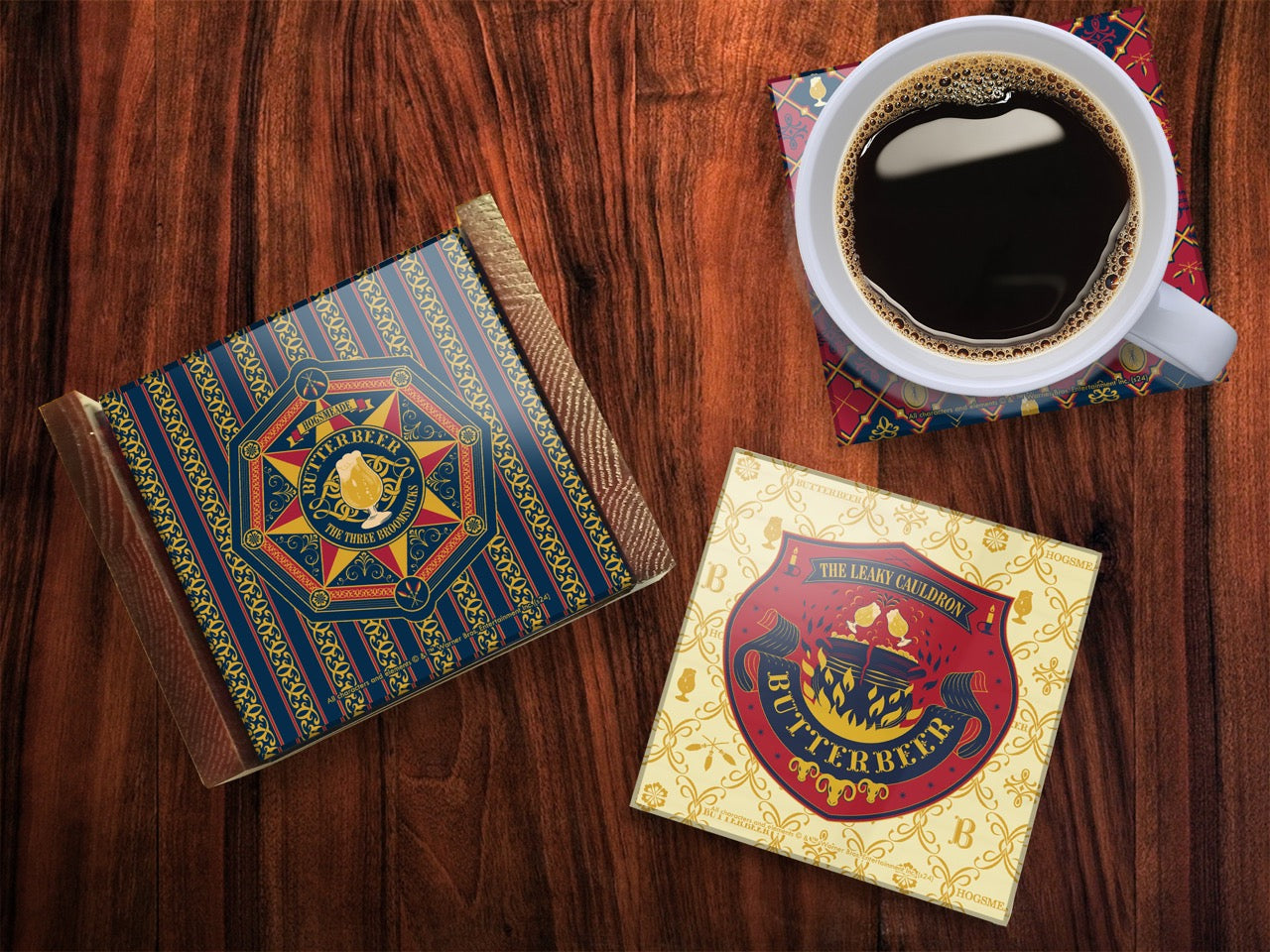 Harry Potter (Butterbeer Season) StarFire Prints™ Glass Coaster Set SPCSTR1312