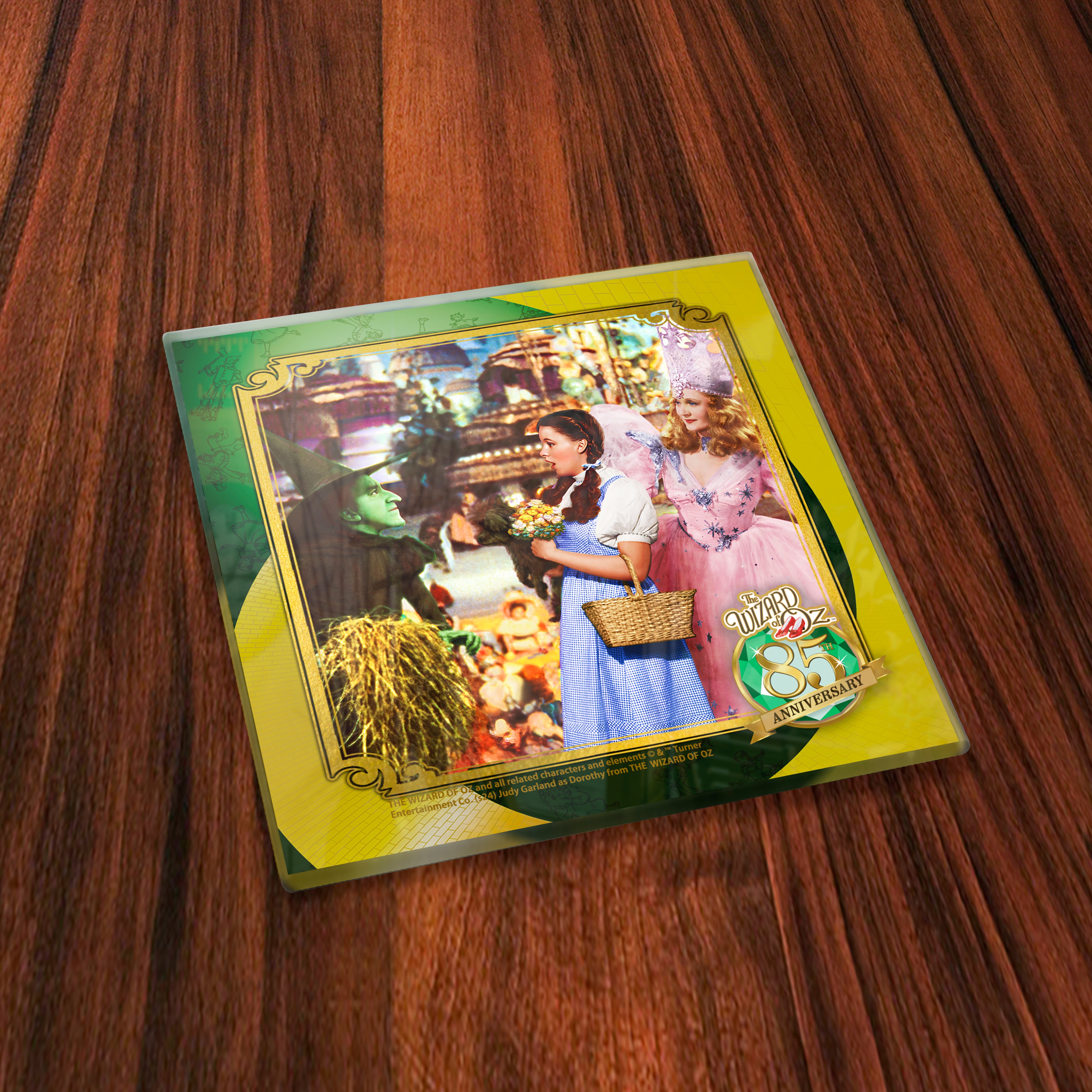 The Wizard of Oz 85th Anniversary (Iconic Scenes) Starfire Prints Glass Coaster Set SPCSTR1313