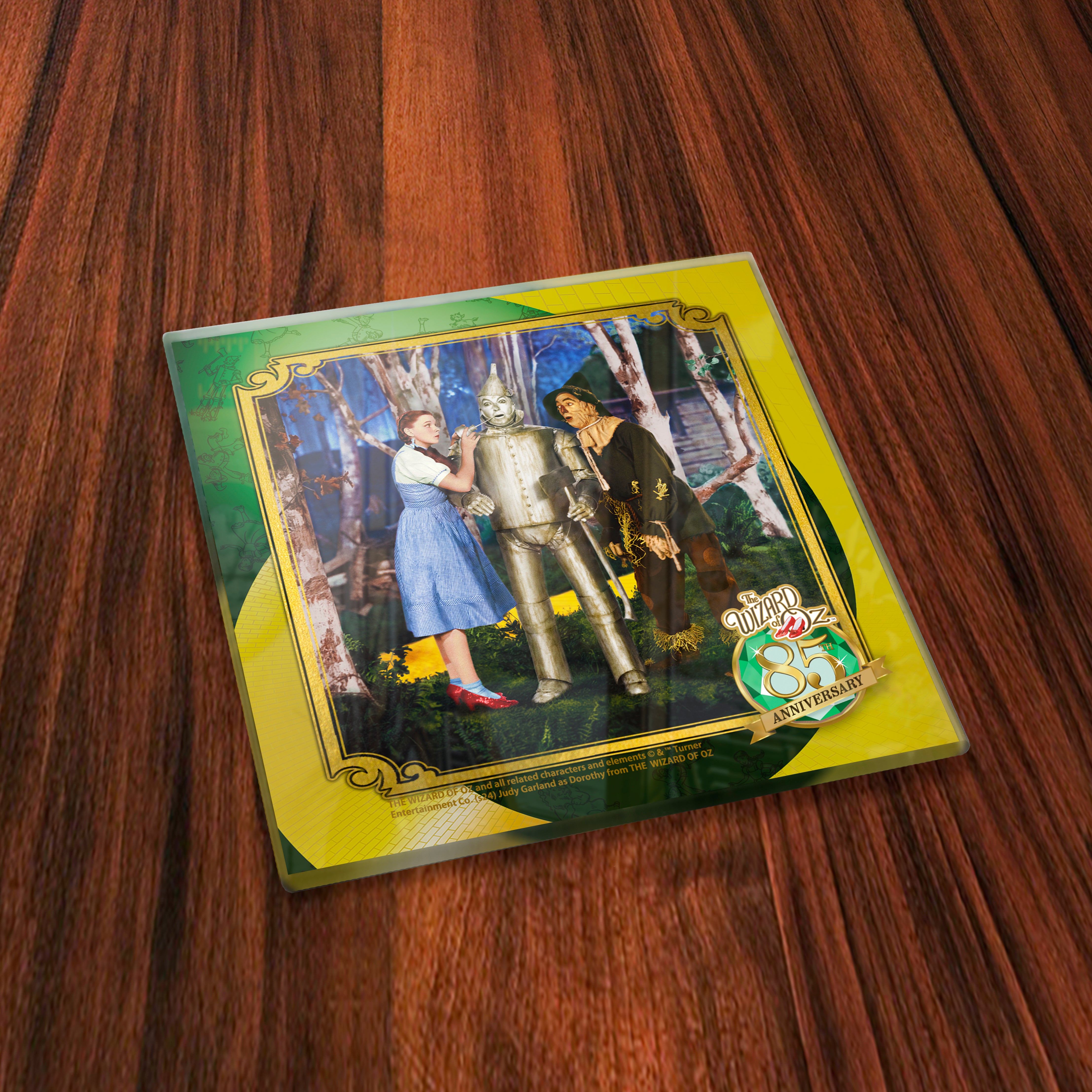 The Wizard of Oz 85th Anniversary (Iconic Scenes) Starfire Prints Glass Coaster Set SPCSTR1313