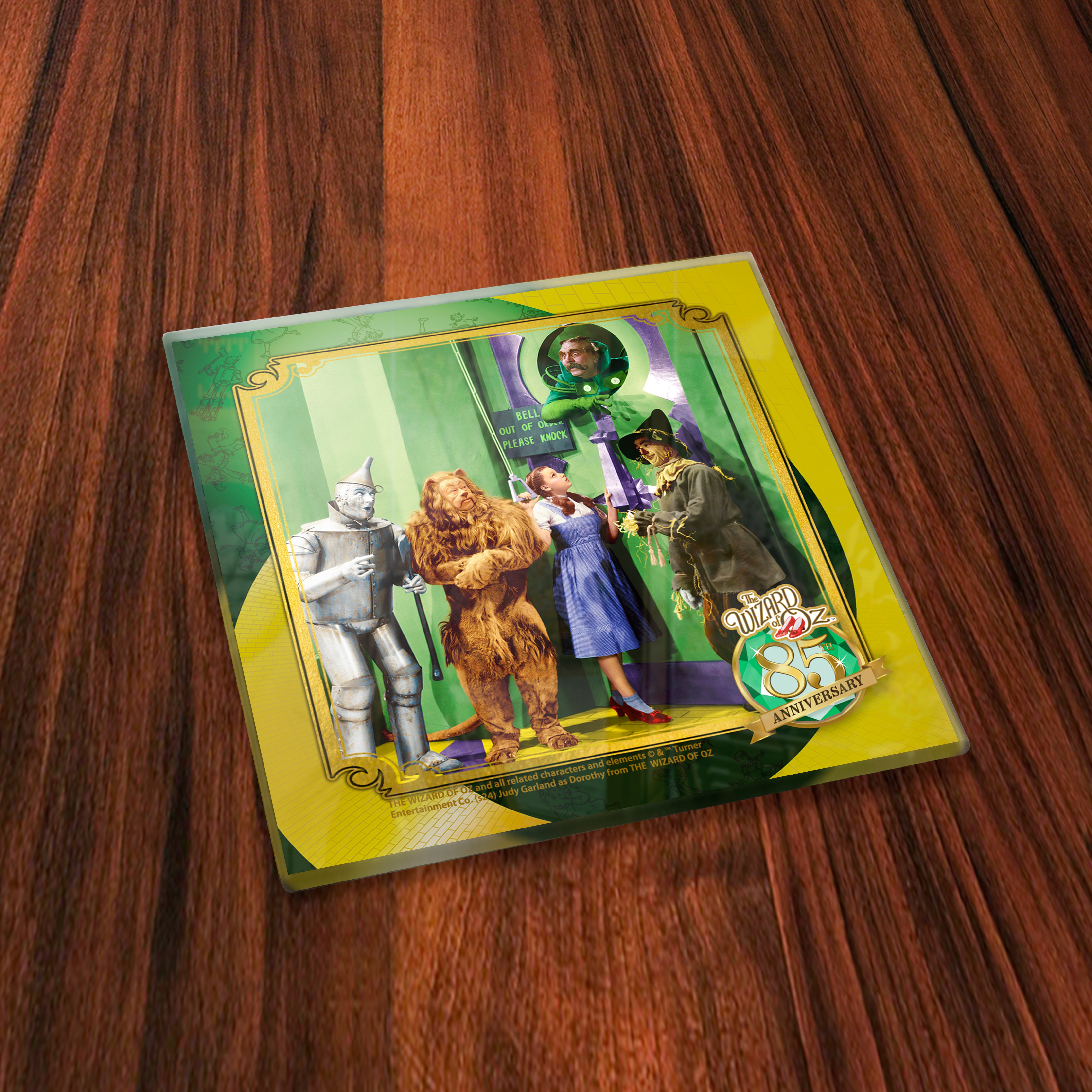 The Wizard of Oz 85th Anniversary (Iconic Scenes) Starfire Prints Glass Coaster Set SPCSTR1313