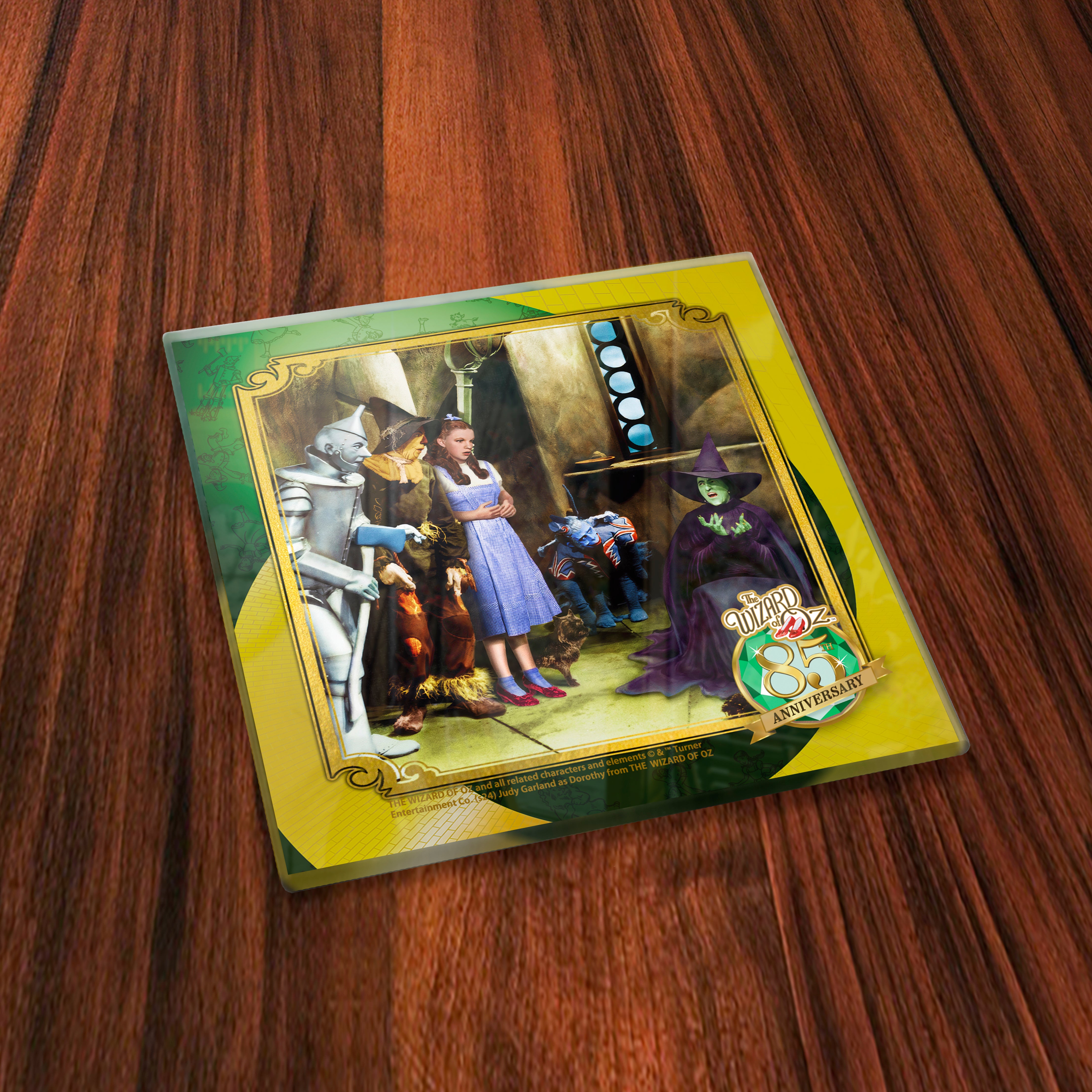 The Wizard of Oz 85th Anniversary (Iconic Scenes) Starfire Prints Glass Coaster Set SPCSTR1313