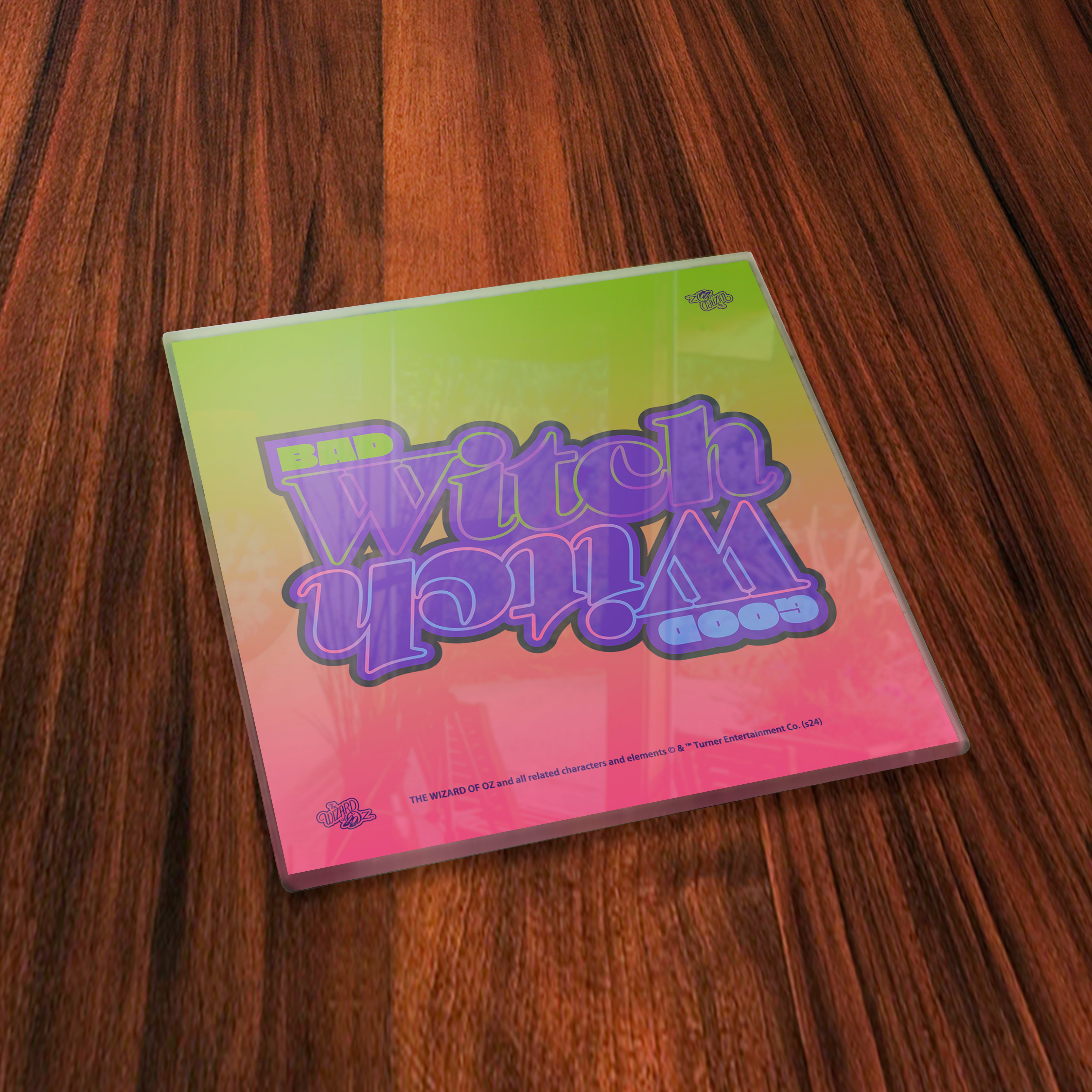 The Wizard of Oz (Good Witch V Bad Witch) Starfire Prints Glass Coaster Set SPCSTR1314