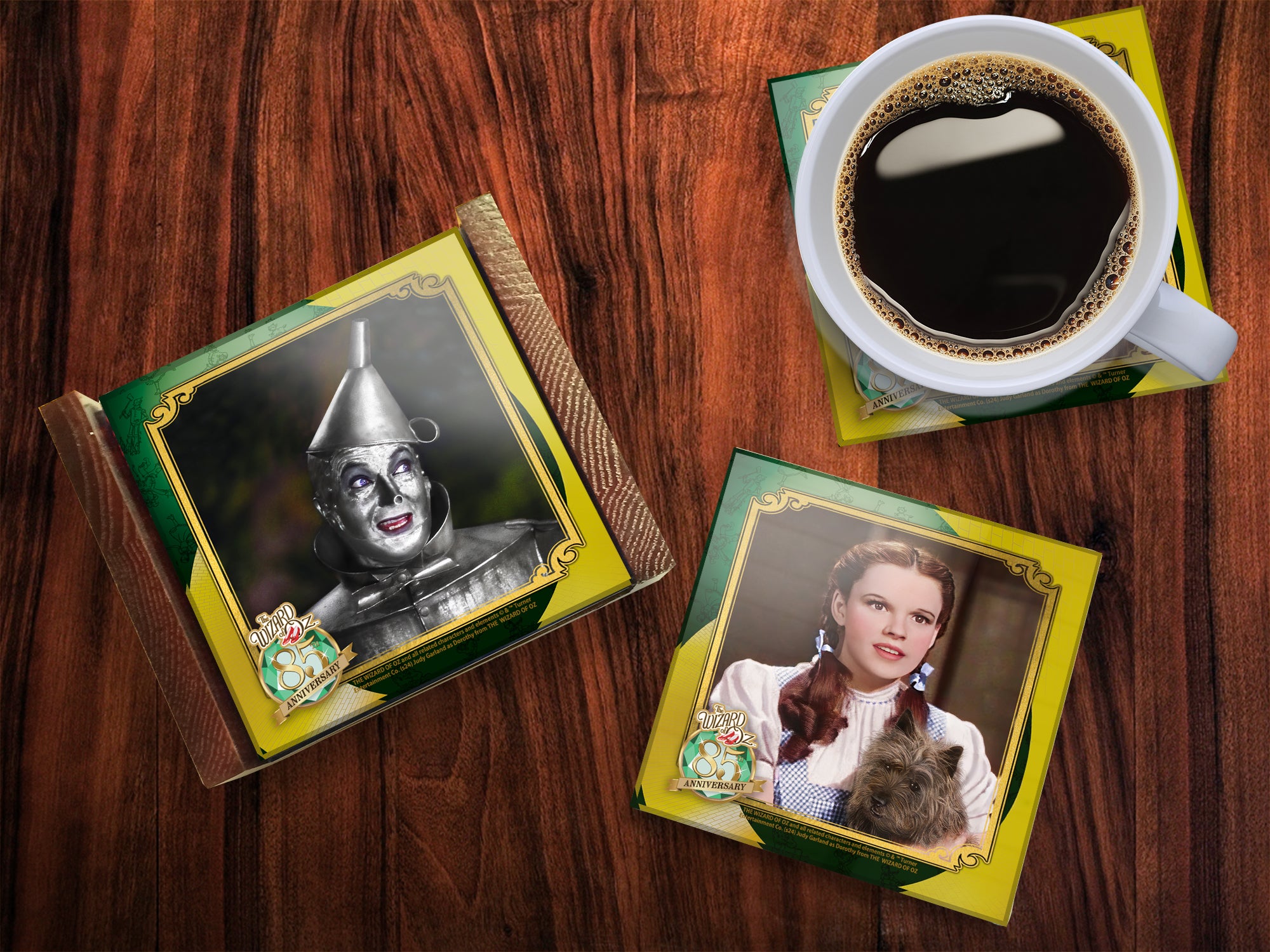 The Wizard of Oz 85th Anniversary (Characters) Starfire Prints Glass Coaster Set SPCSTR1315