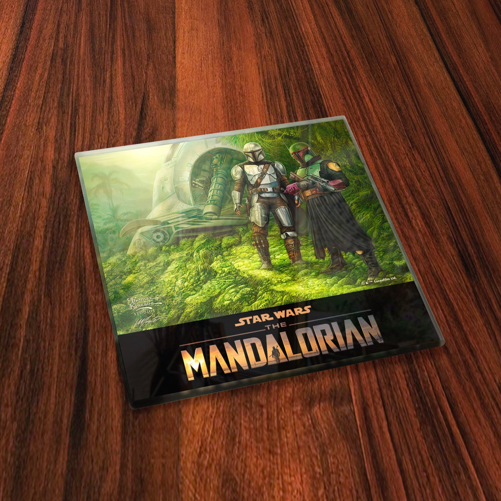 Star Wars (The Mandalorian™ Collection 4) StarFire Prints™ Glass Coaster Set of Four SPCSTR1317