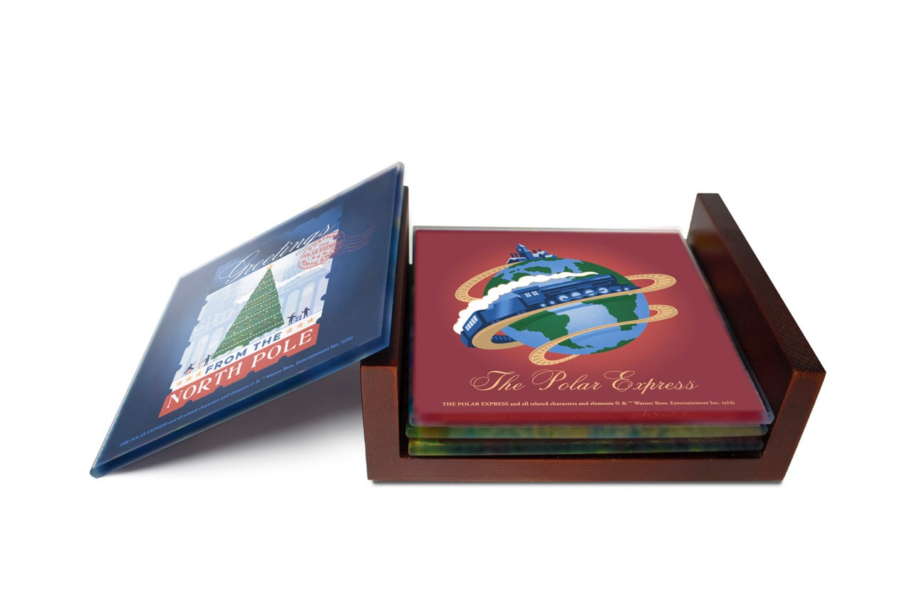 Polar Express (20th Anniversary) StarFire Prints™ Glass Coaster Set of Four SPCSTR1319