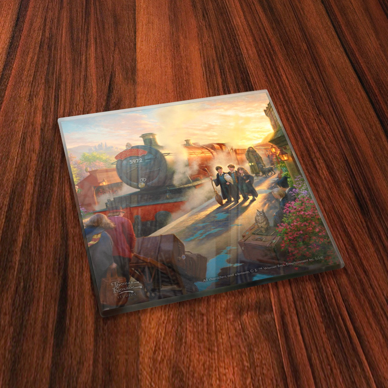 Harry Potter™ Thomas Kinkade Studios (Collection #1) StarFire Prints Glass Coaster Set SPCSTR1325