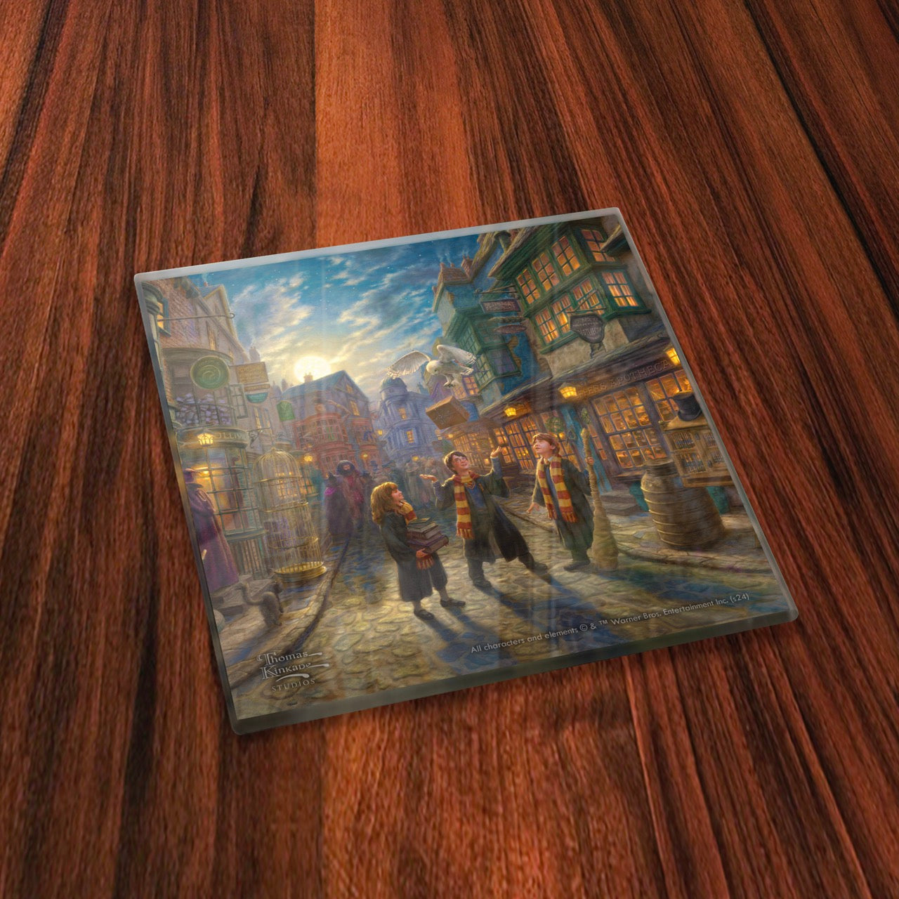 Harry Potter™ Thomas Kinkade Studios (Collection #1) StarFire Prints Glass Coaster Set SPCSTR1325