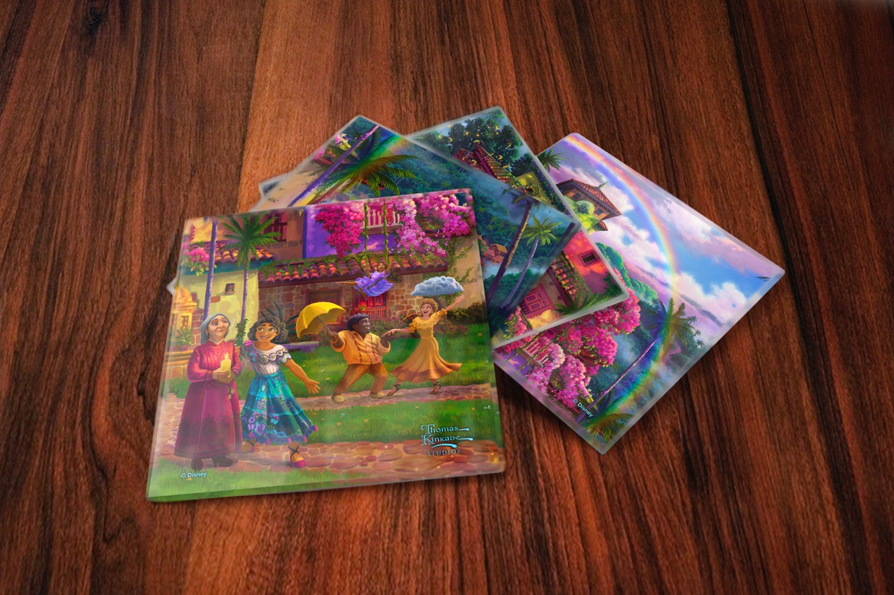 Disney (Encanto – The Miracle of Family) StarFire Prints™ Glass Coaster Set SPCSTR1345