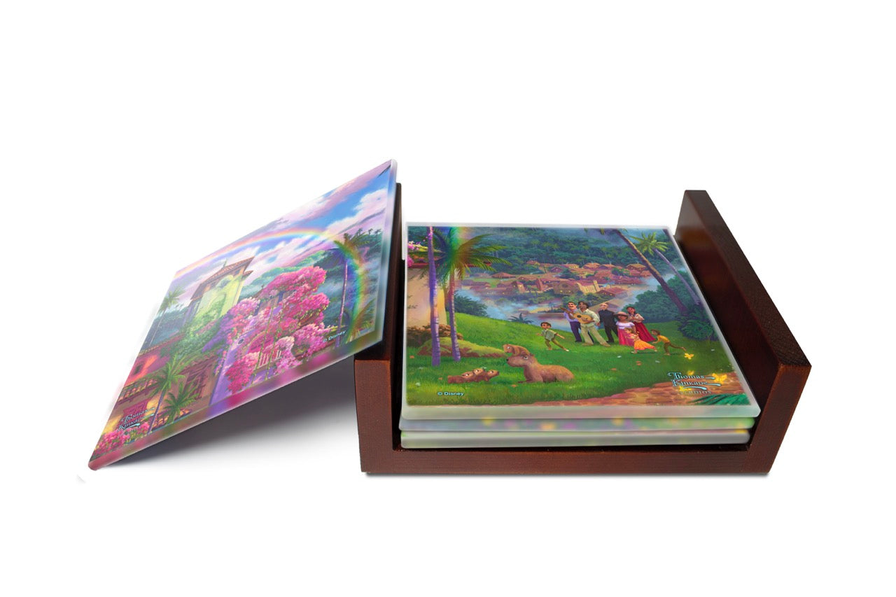 Disney (Encanto – The Miracle of Family) StarFire Prints™ Glass Coaster Set SPCSTR1345
