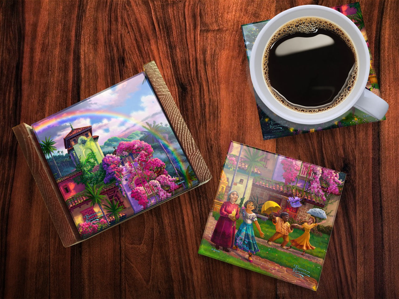 Disney (Encanto – The Miracle of Family) StarFire Prints™ Glass Coaster Set SPCSTR1345