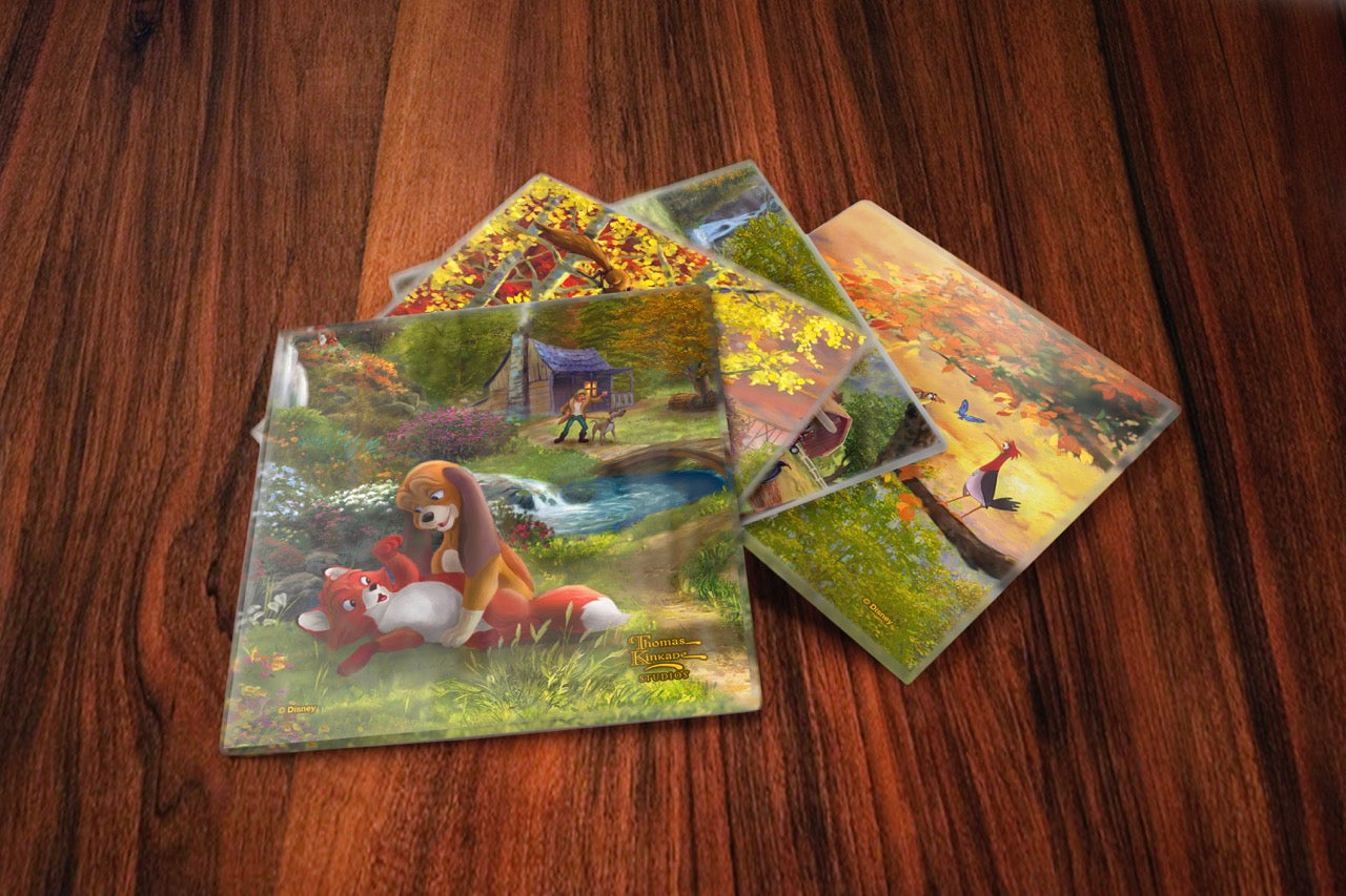Disney (The Fox and the Hound – Forever Friends) StarFire Prints™ Glass Coaster Set SPCSTR1346
