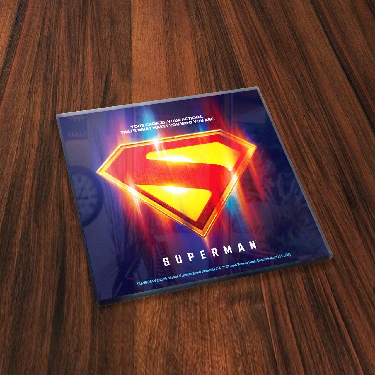 Superman (2025) (Genesis) StarFire Prints™ Glass Coaster Set SPCSTR1355