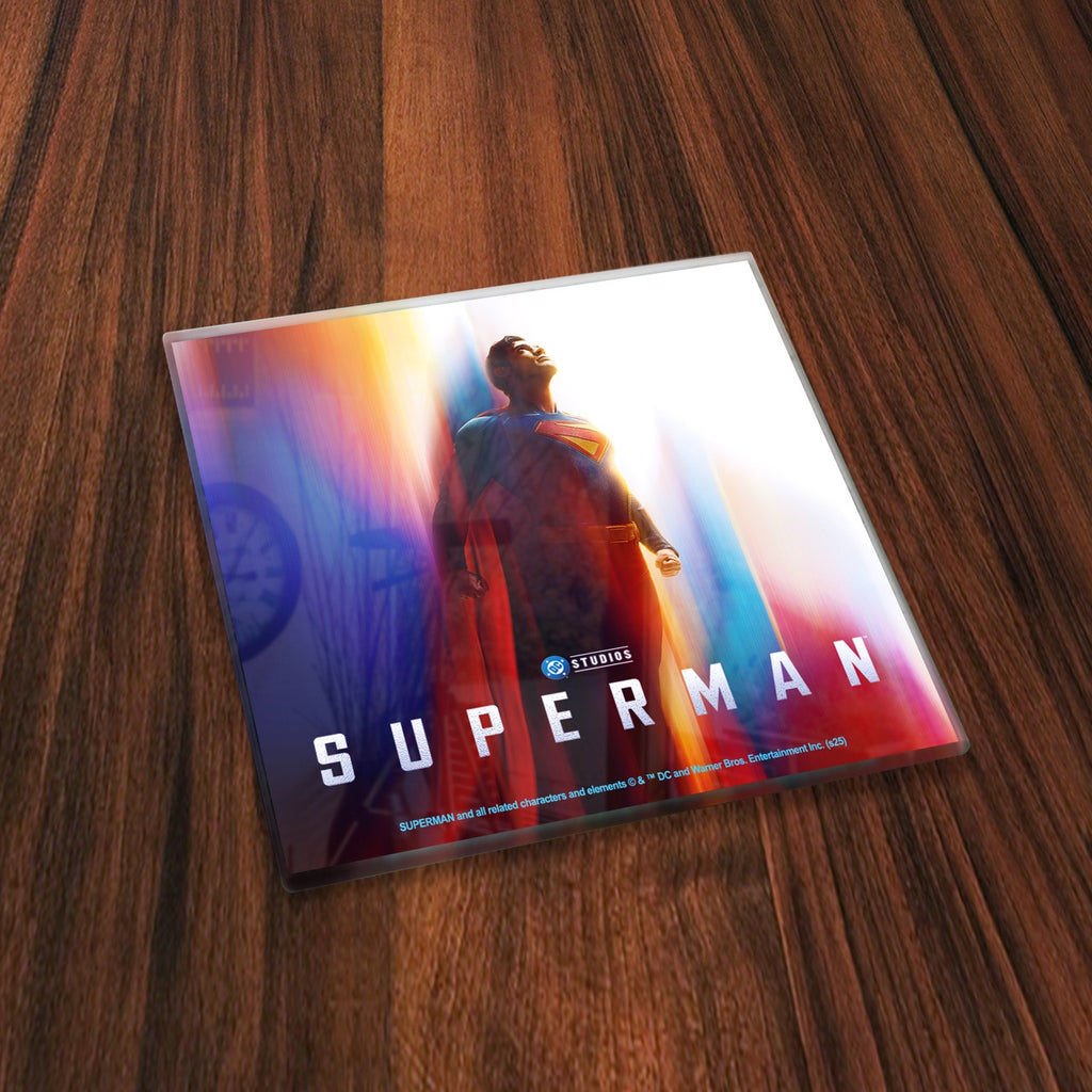 Superman (2025) (Genesis) StarFire Prints™ Glass Coaster Set SPCSTR1355