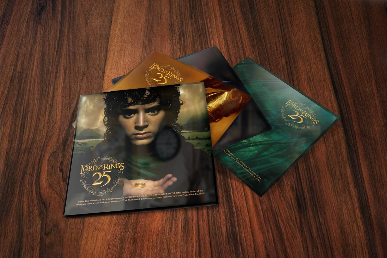 The Lord of the Rings: The Fellowship of the Ring 25th Anniversary (Shadows of Mordor) StarFire Prints™ Glass Coaster Set SPCSTR1359