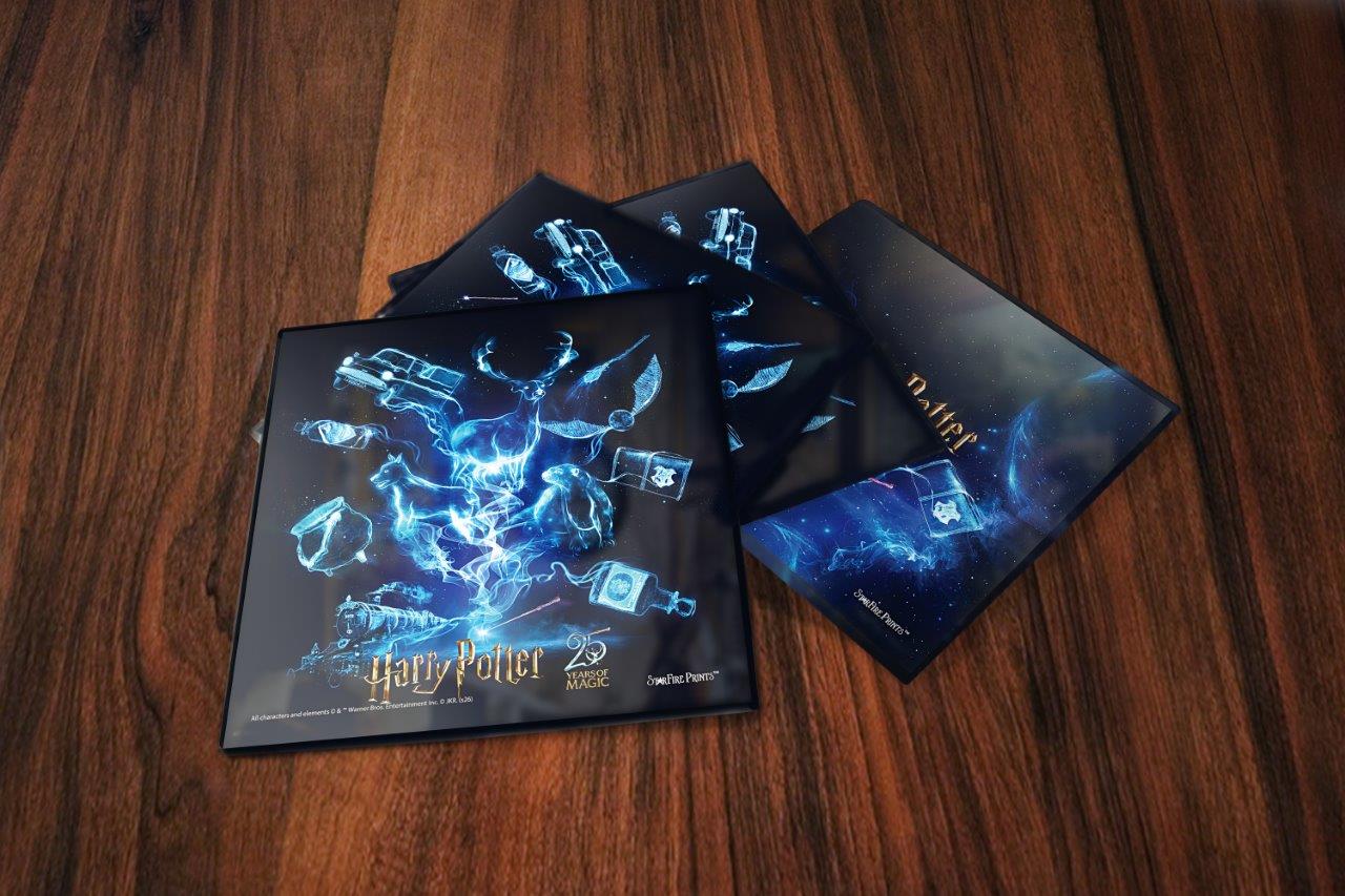 Harry Potter (25 Years of Magic) StarFire Prints™ Glass Coaster Set SPCSTR1361