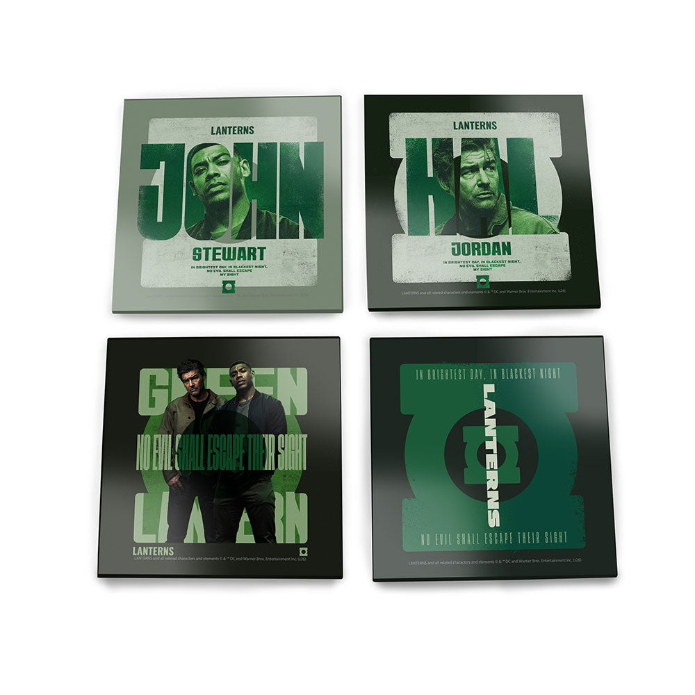 DC Comics Lanterns (Green Lantern) 4” x 4” StarFire Prints™ Glass Coaster Set SPCSTR1371