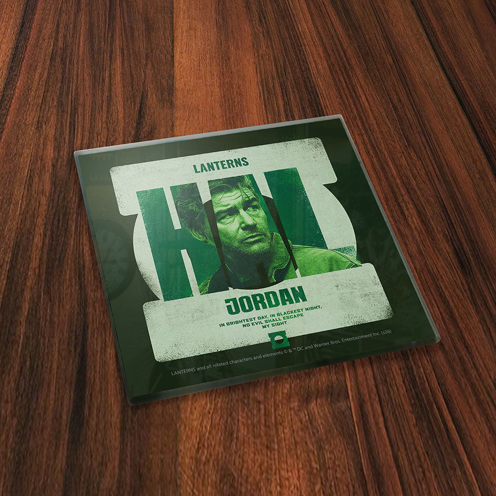DC Comics Lanterns (Green Lantern) 4” x 4” StarFire Prints™ Glass Coaster Set SPCSTR1371