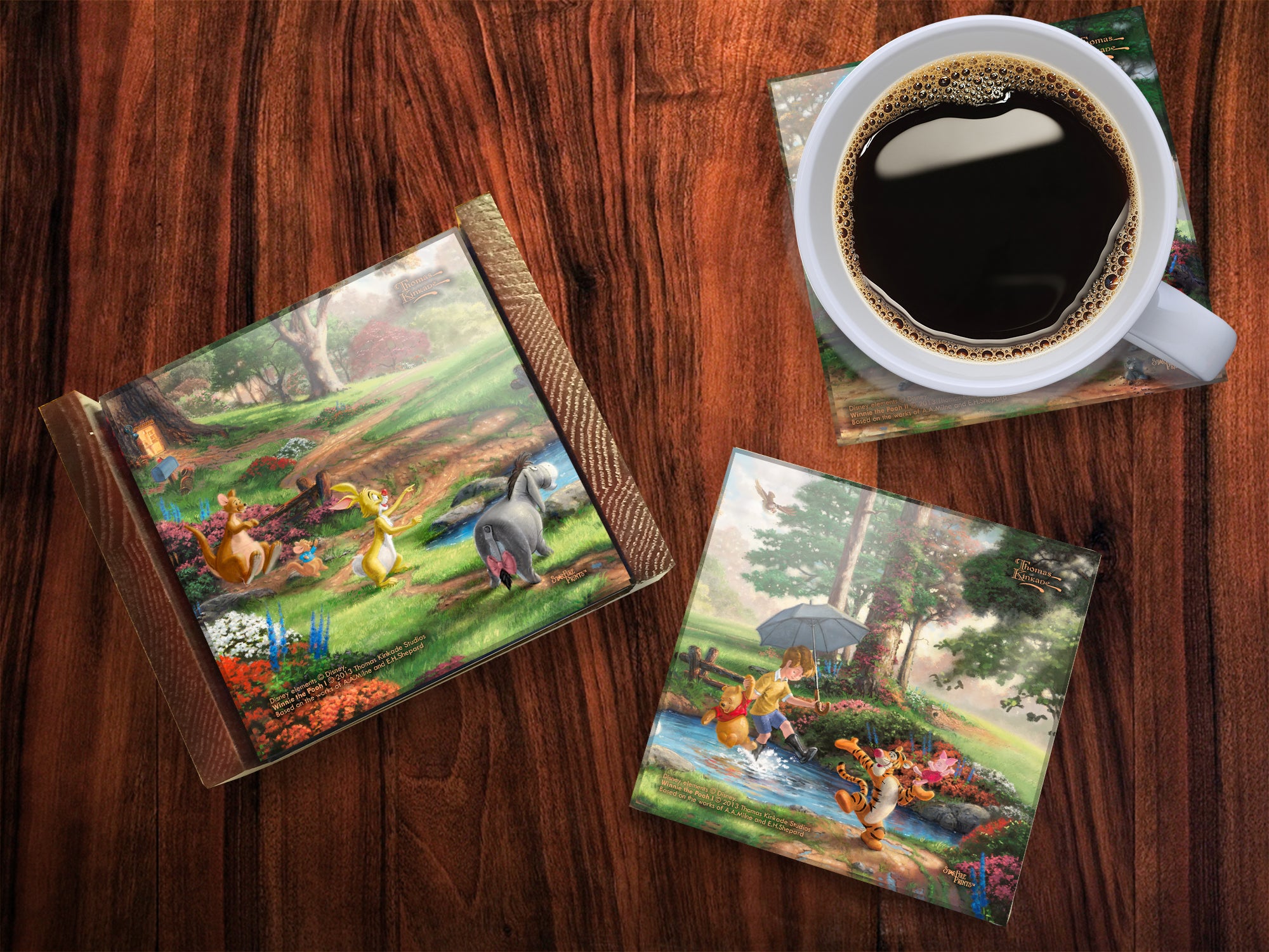 Disney (Winnie the Pooh) StarFire Prints™ Glass Coaster Set of Four SPCSTR466