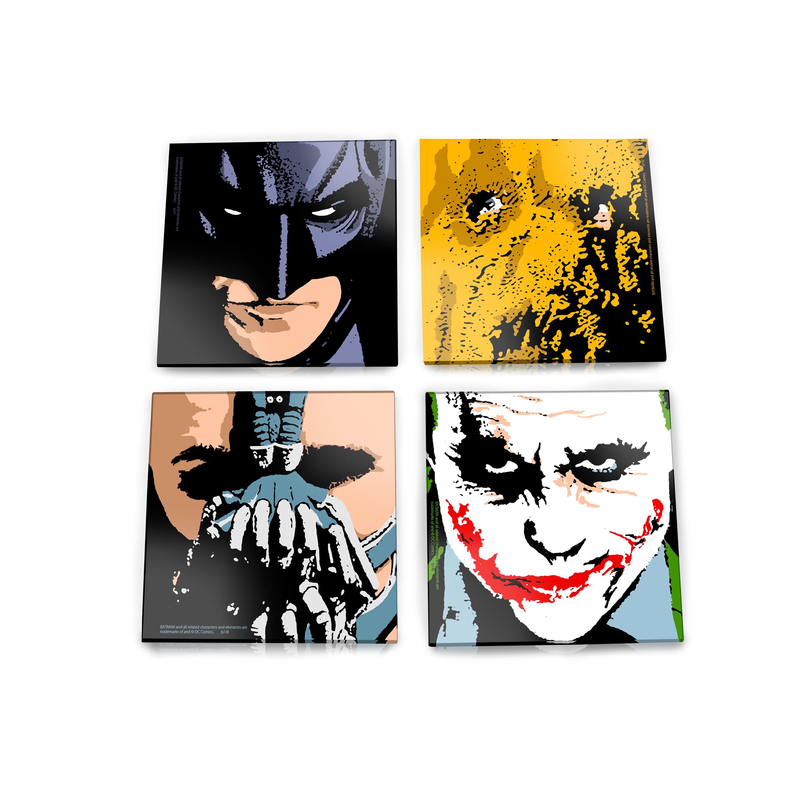 The Dark Knight (Gotham’s Icons) StarFire Prints™ Glass Coaster Set SPCSTR476