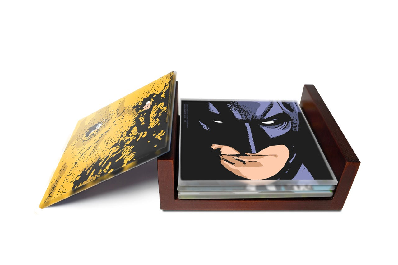 The Dark Knight (Gotham’s Icons) StarFire Prints™ Glass Coaster Set SPCSTR476