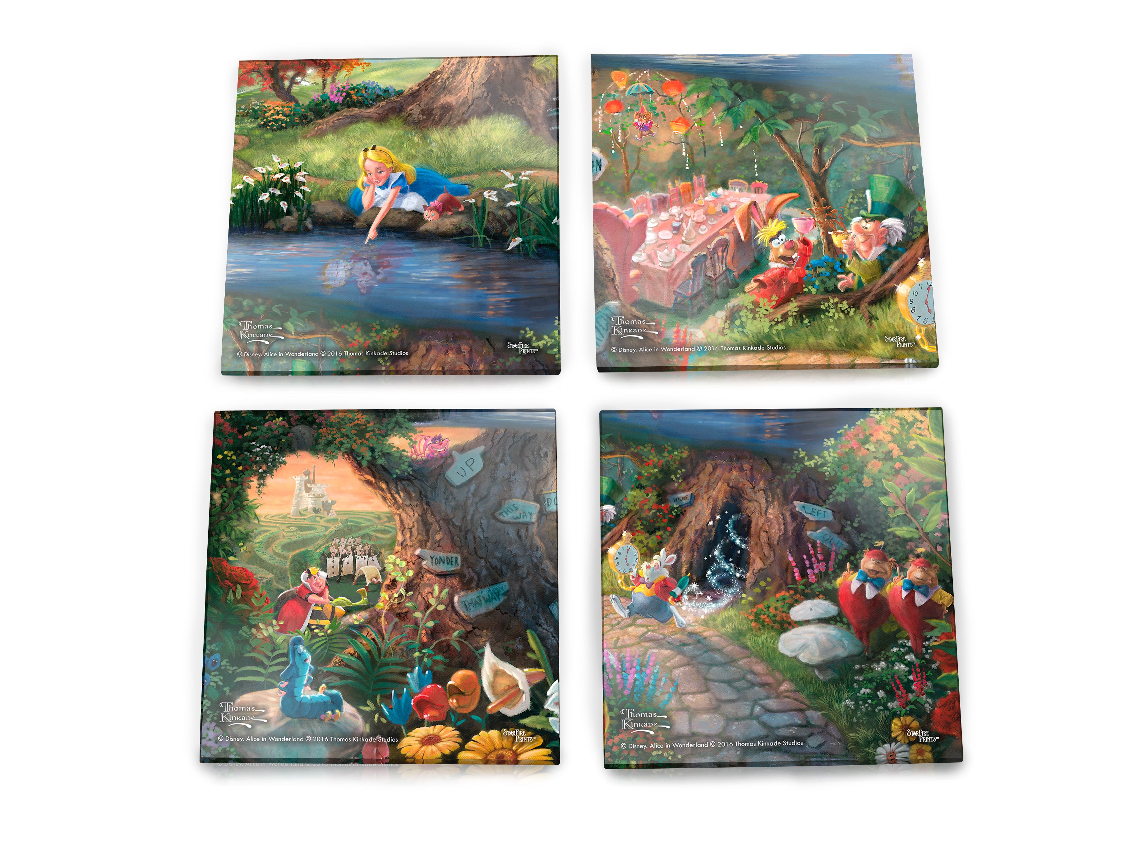 Disney (Alice in Wonderland) StarFire Prints™ Glass Coaster Set of Four SPCSTR651