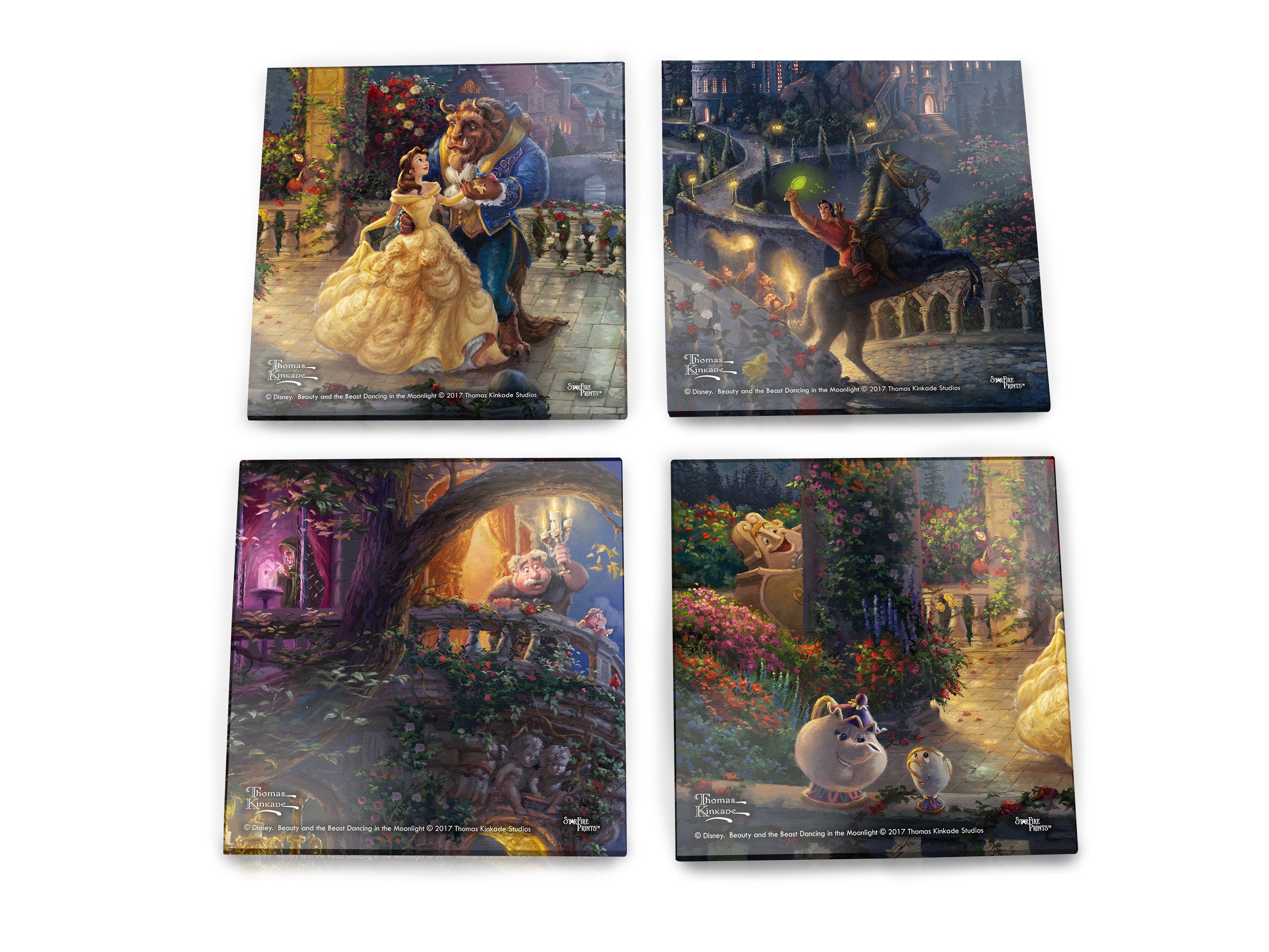 Disney (Beauty and the Beast) StarFire Prints™ Glass Coaster Set of Four SPCSTR734