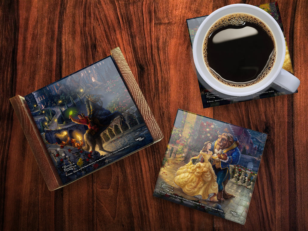 Disney (Beauty and the Beast) StarFire Prints™ Glass Coaster Set of Four SPCSTR734