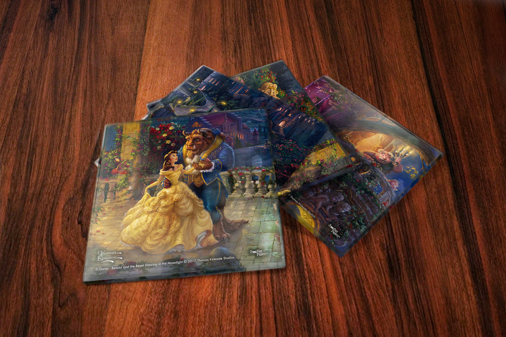 Disney (Beauty and the Beast) StarFire Prints™ Glass Coaster Set of Four SPCSTR734