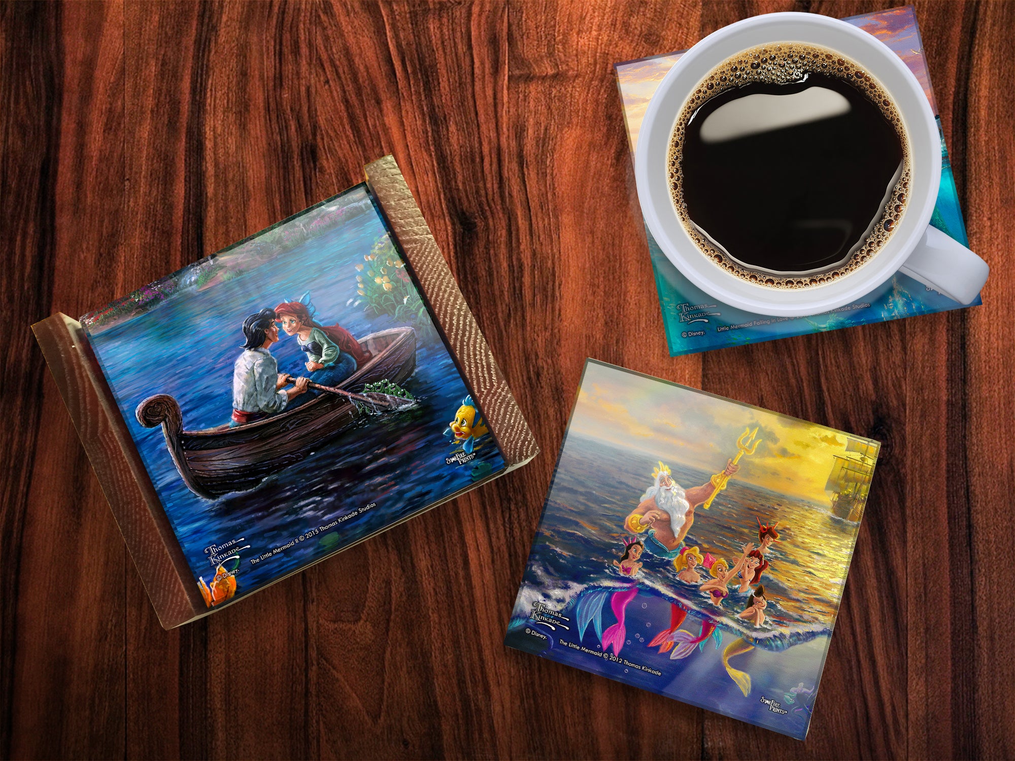 Disney (The Little Mermaid) StarFire Prints™ Glass Coaster Set of Four SPCSTR845