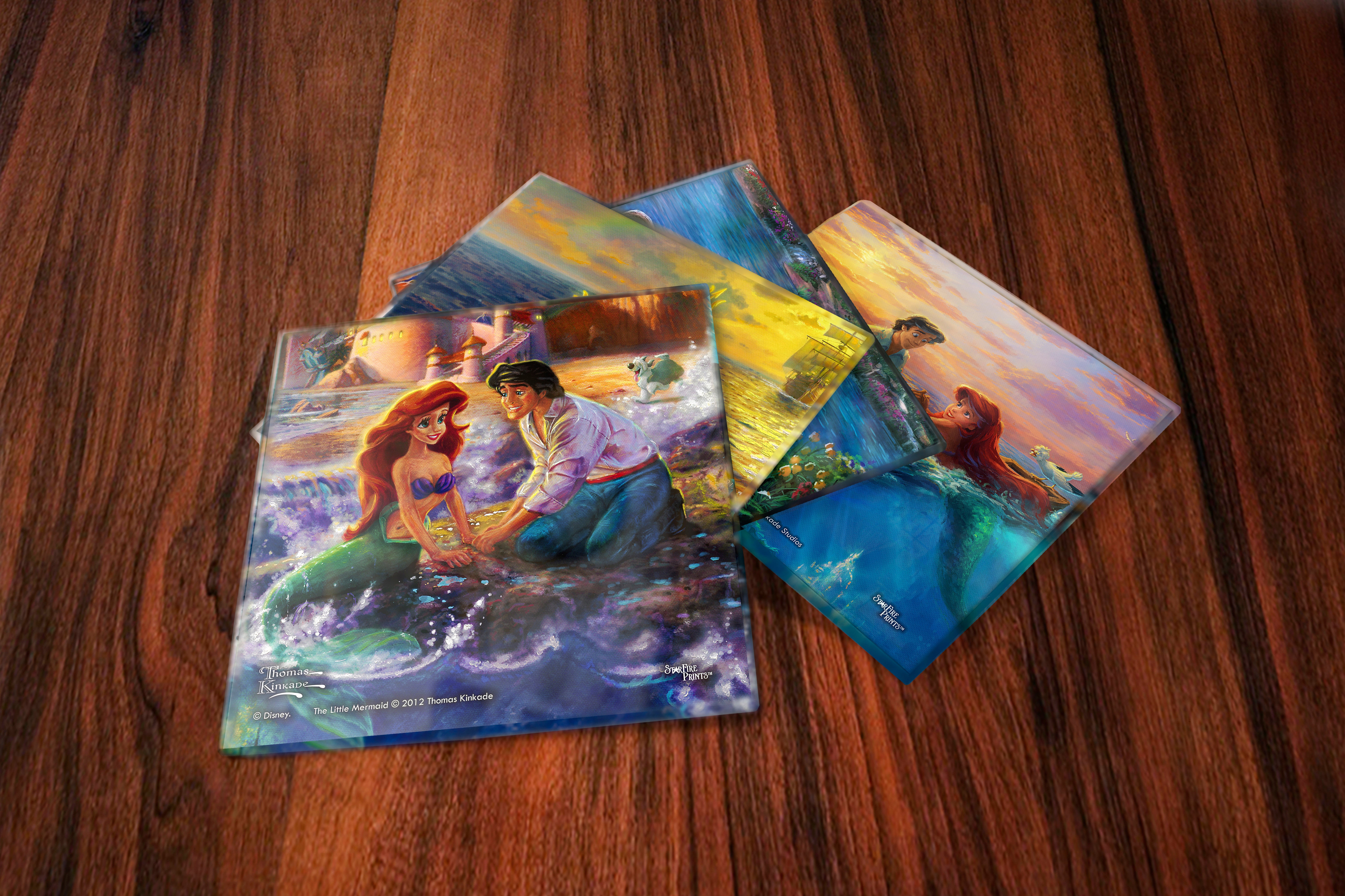 Disney (The Little Mermaid) StarFire Prints™ Glass Coaster Set of Four SPCSTR845