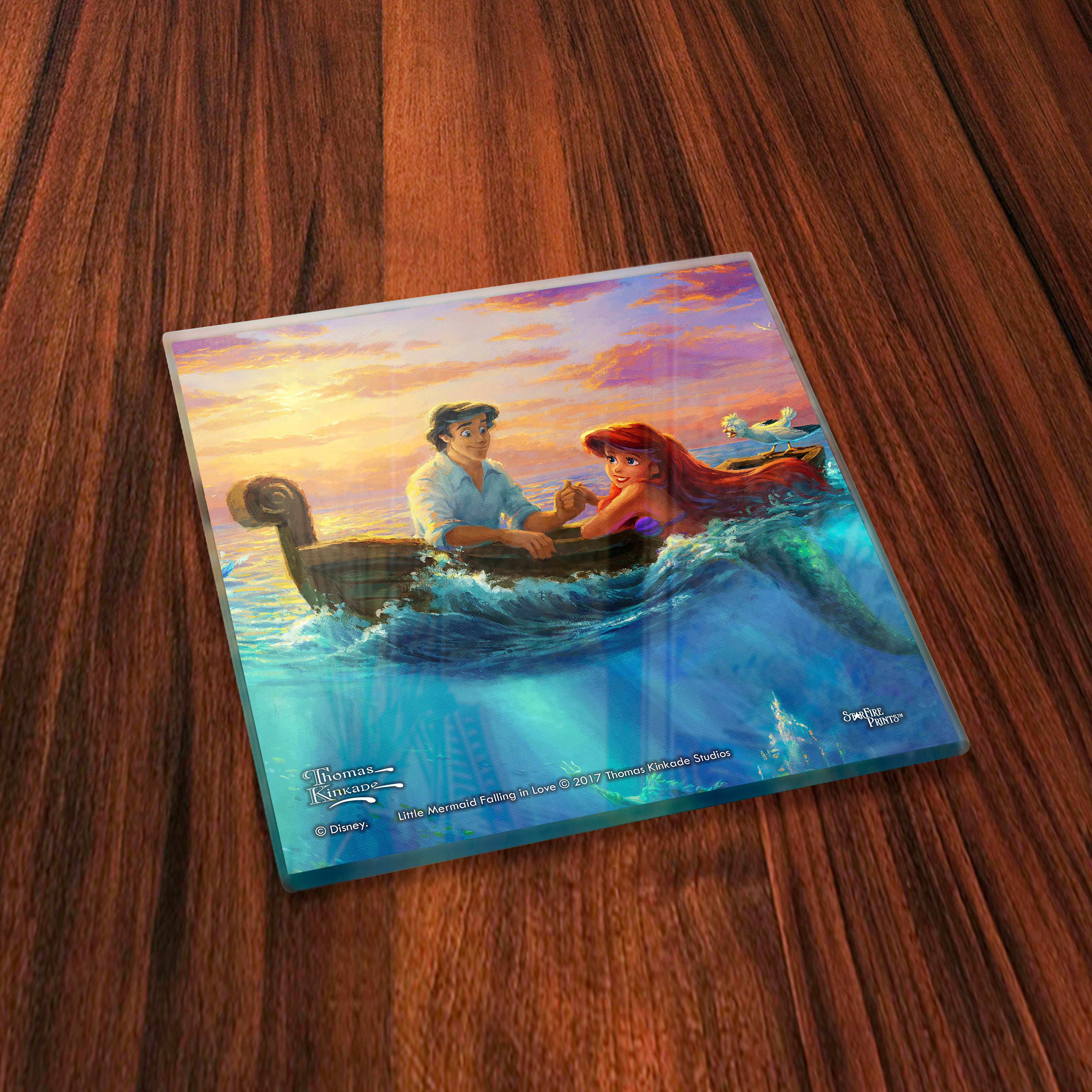 Disney (The Little Mermaid) StarFire Prints™ Glass Coaster Set of Four SPCSTR845