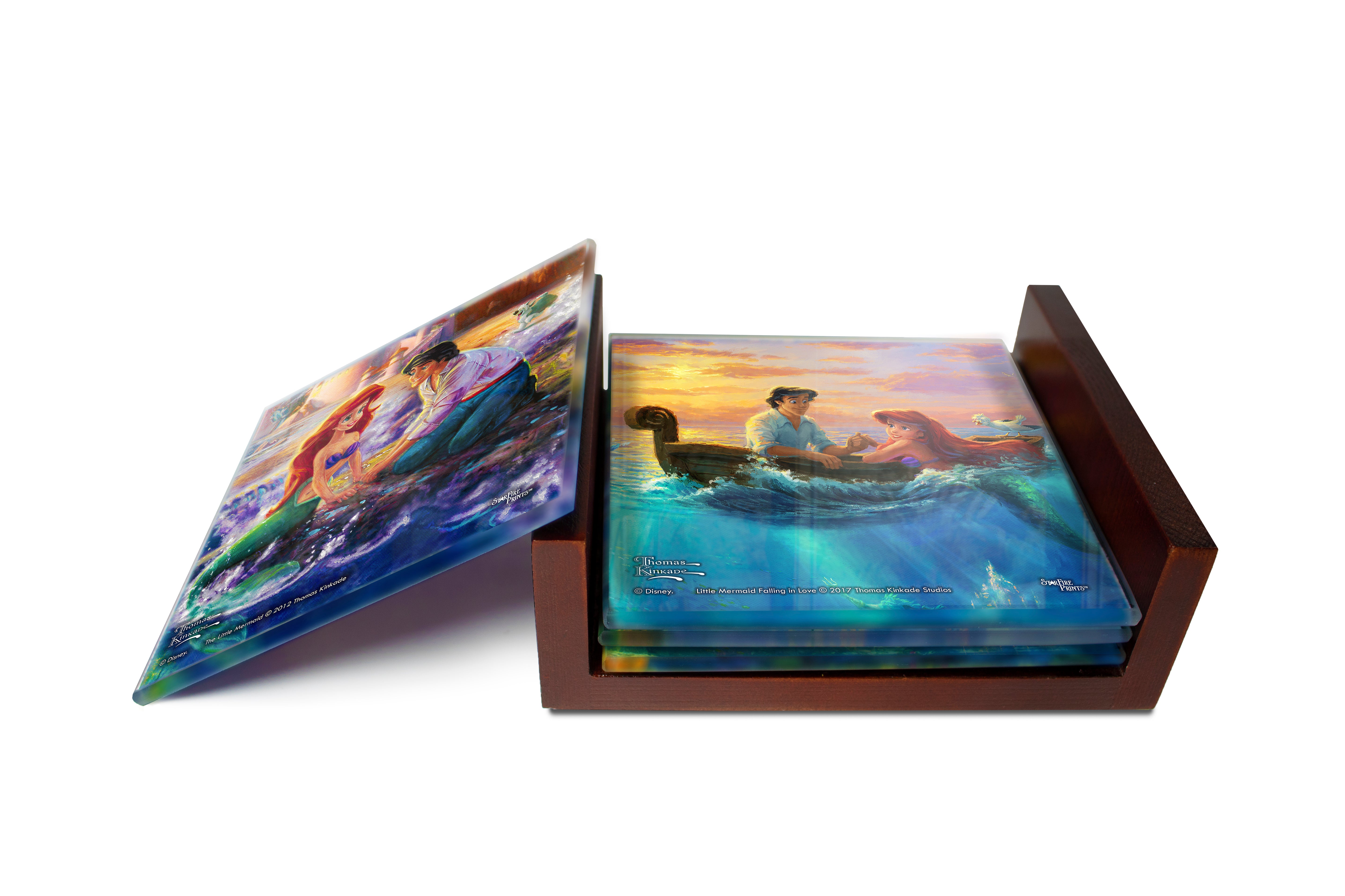 Disney (The Little Mermaid) StarFire Prints™ Glass Coaster Set of Four SPCSTR845