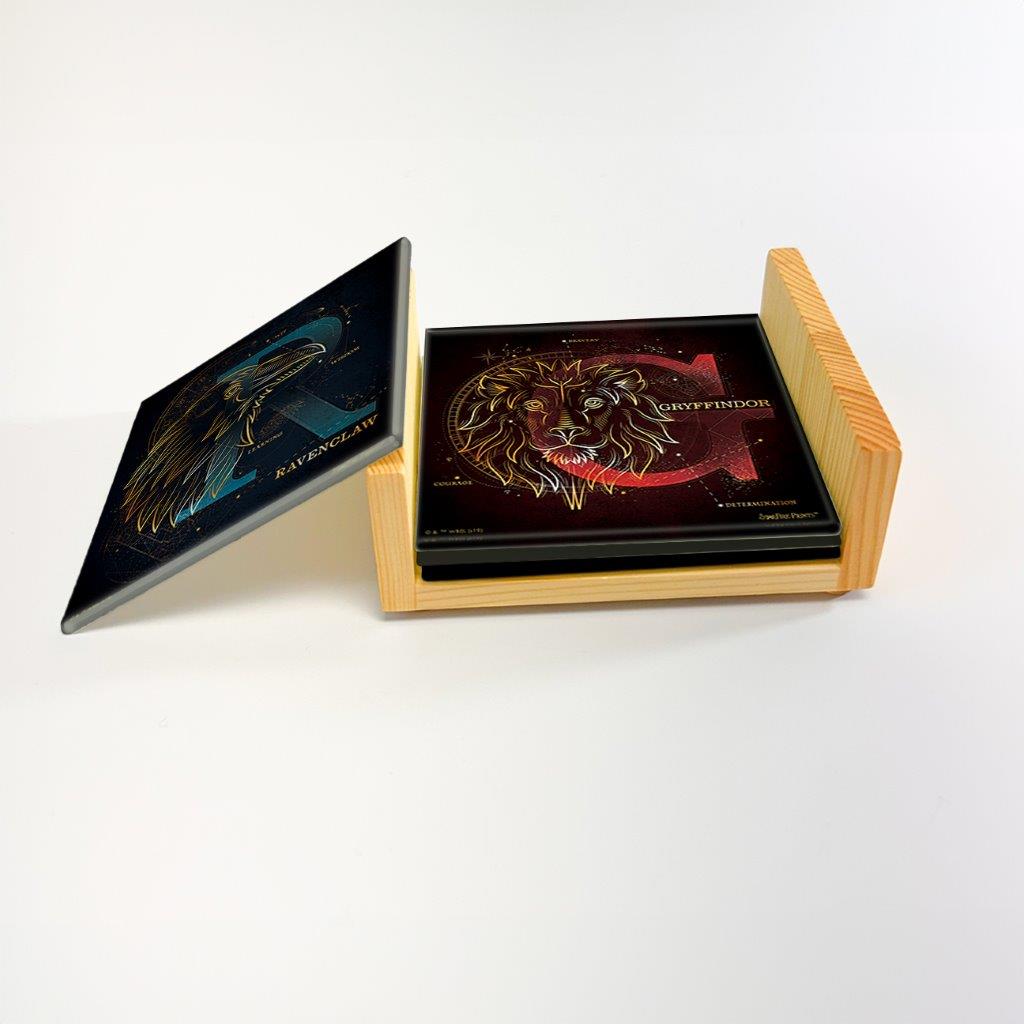 Harry Potter (Hogwarts Celestial House Crests) StarFire Prints™ Glass Coaster Set of Four SPCSTR973