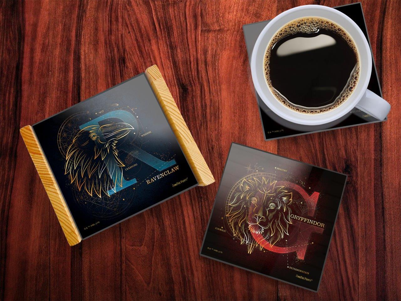 Harry Potter (Hogwarts Celestial House Crests) StarFire Prints™ Glass Coaster Set of Four SPCSTR973